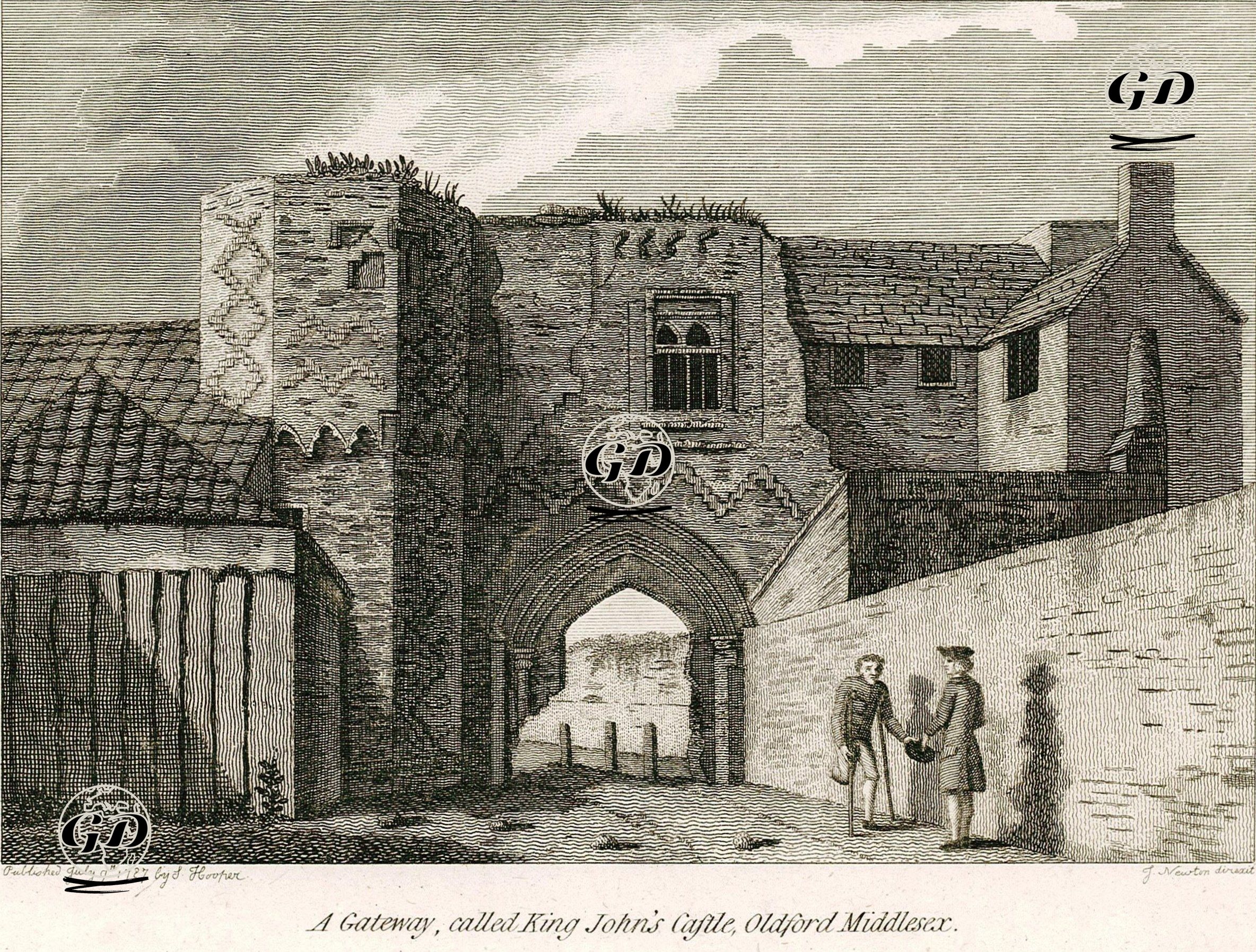 A Gateway, Called King John's Castle, Oldford Middlesex -  - 1787