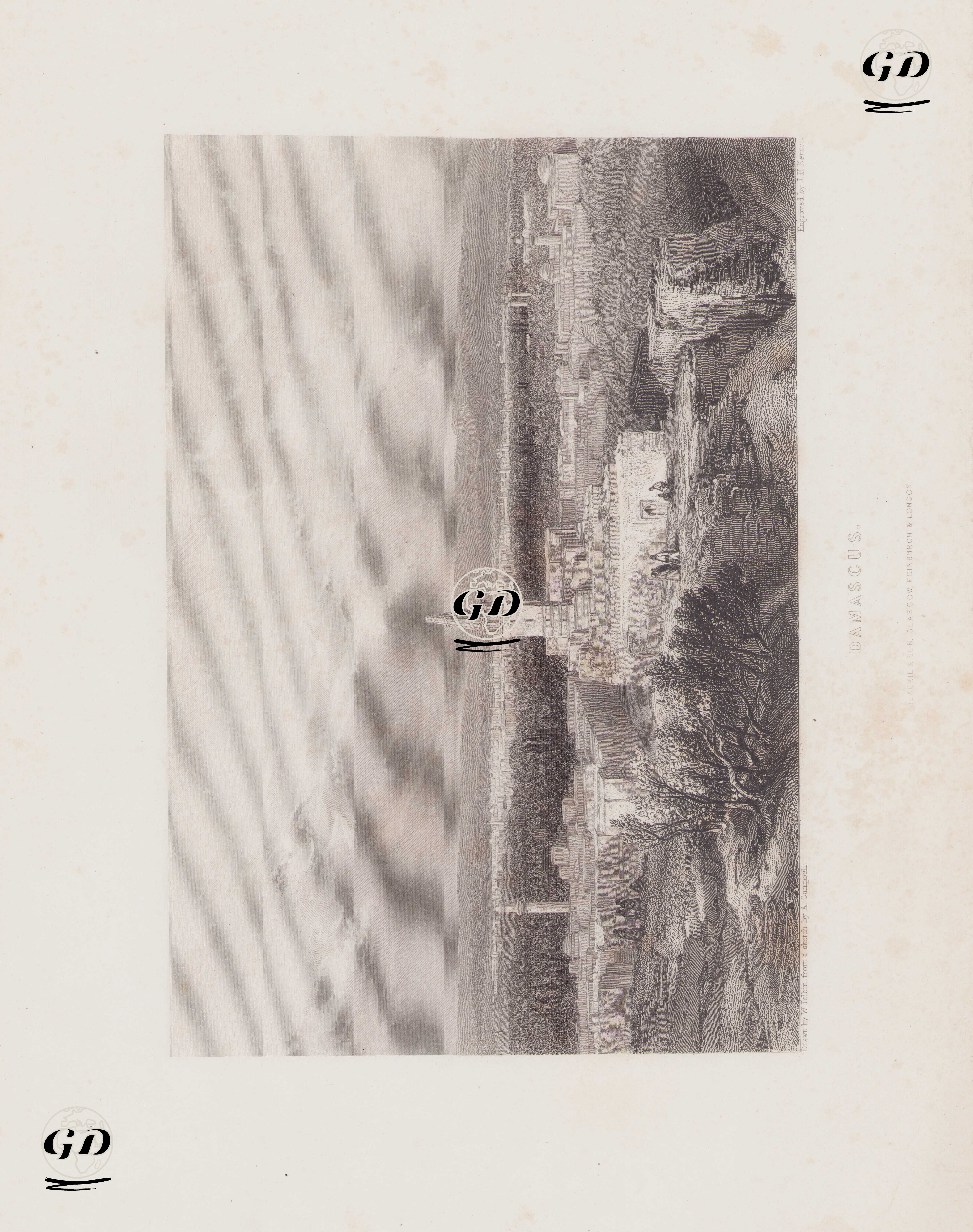 Şam - William Telbin (1813-1873)-A.Campbell - 1847