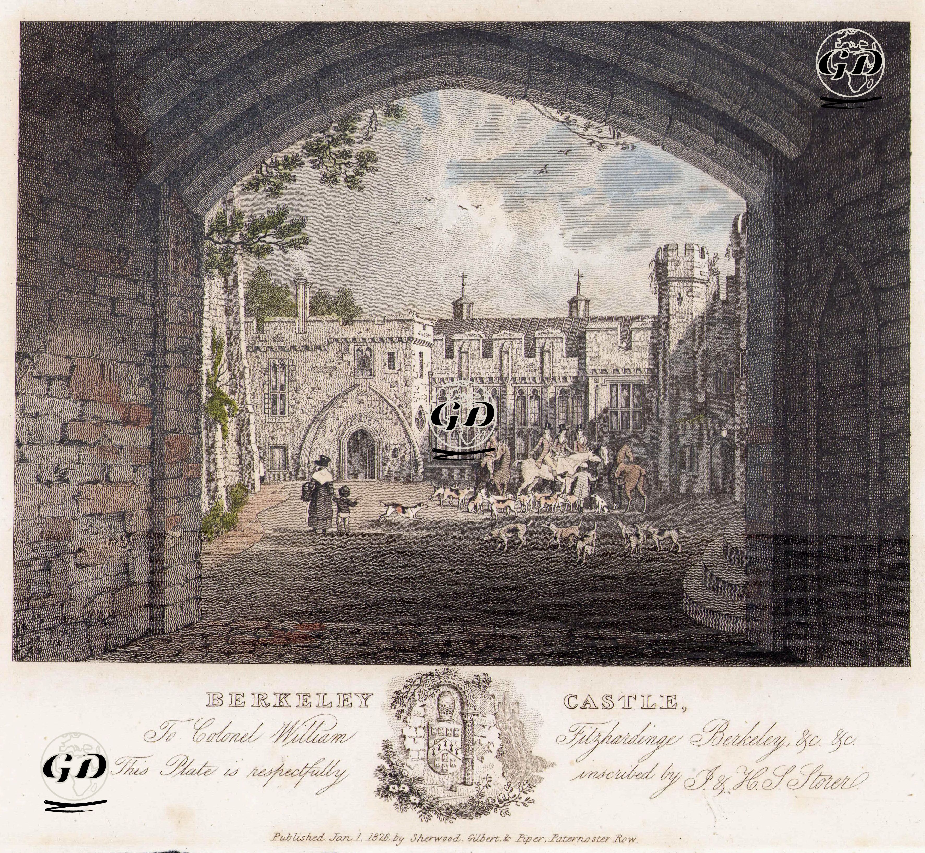 Berkeley Kalesi, Gloucestershire -  - 1826