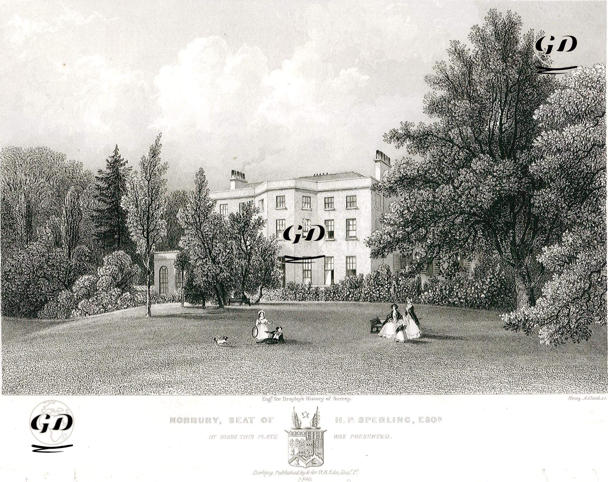 H.P.Sperling'in Evi Norbury Malikhanesi -  - 1840