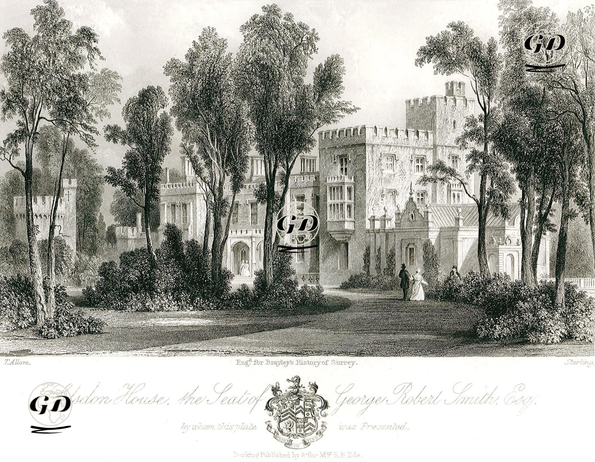 Selsdon House, The Seat Of George Robert Smith - Thomas Allom (1804-1872) - 1850