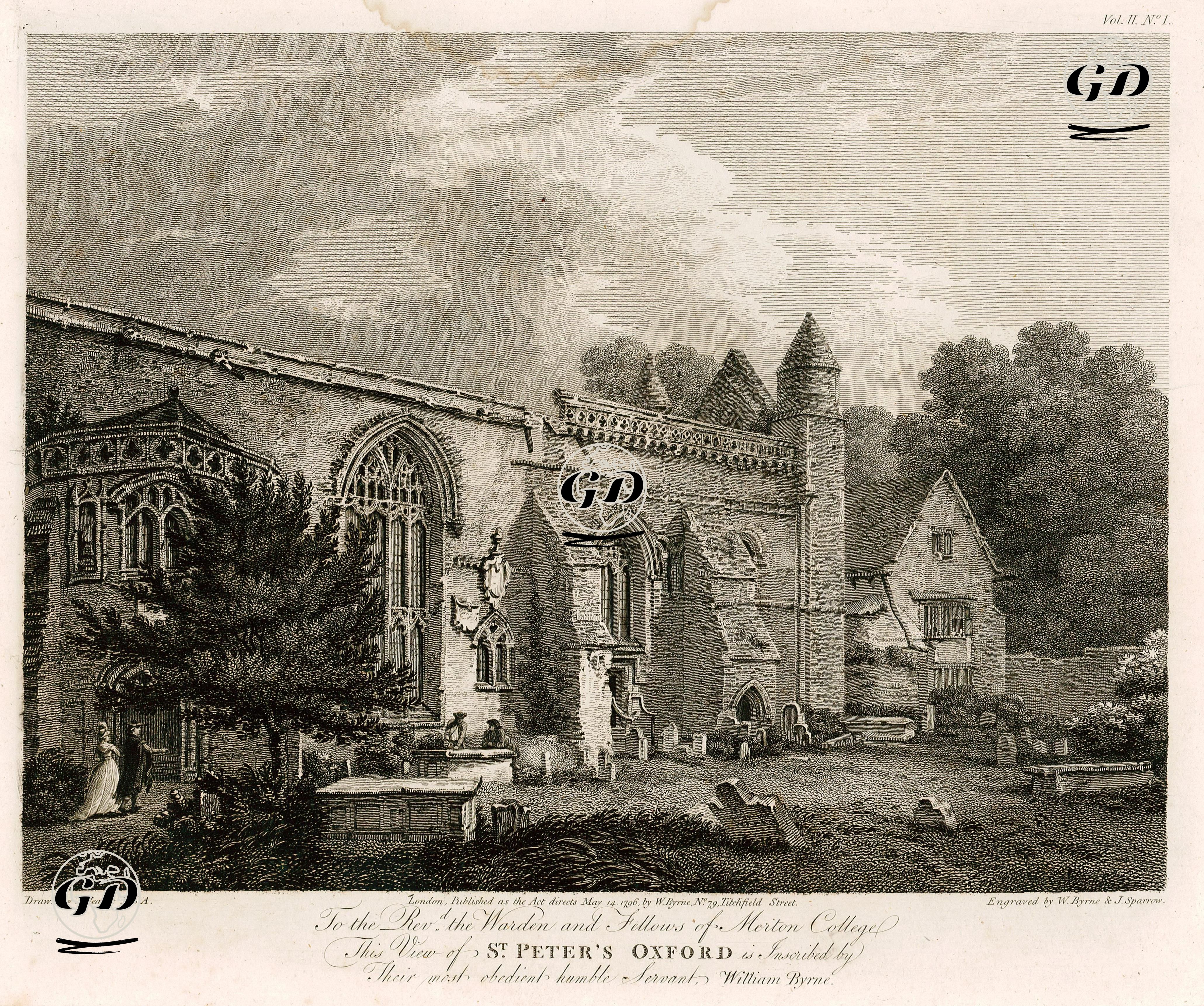 St.Peter Kilisesi, Oxford - Thomas Hearne (1744-1817) - 1796