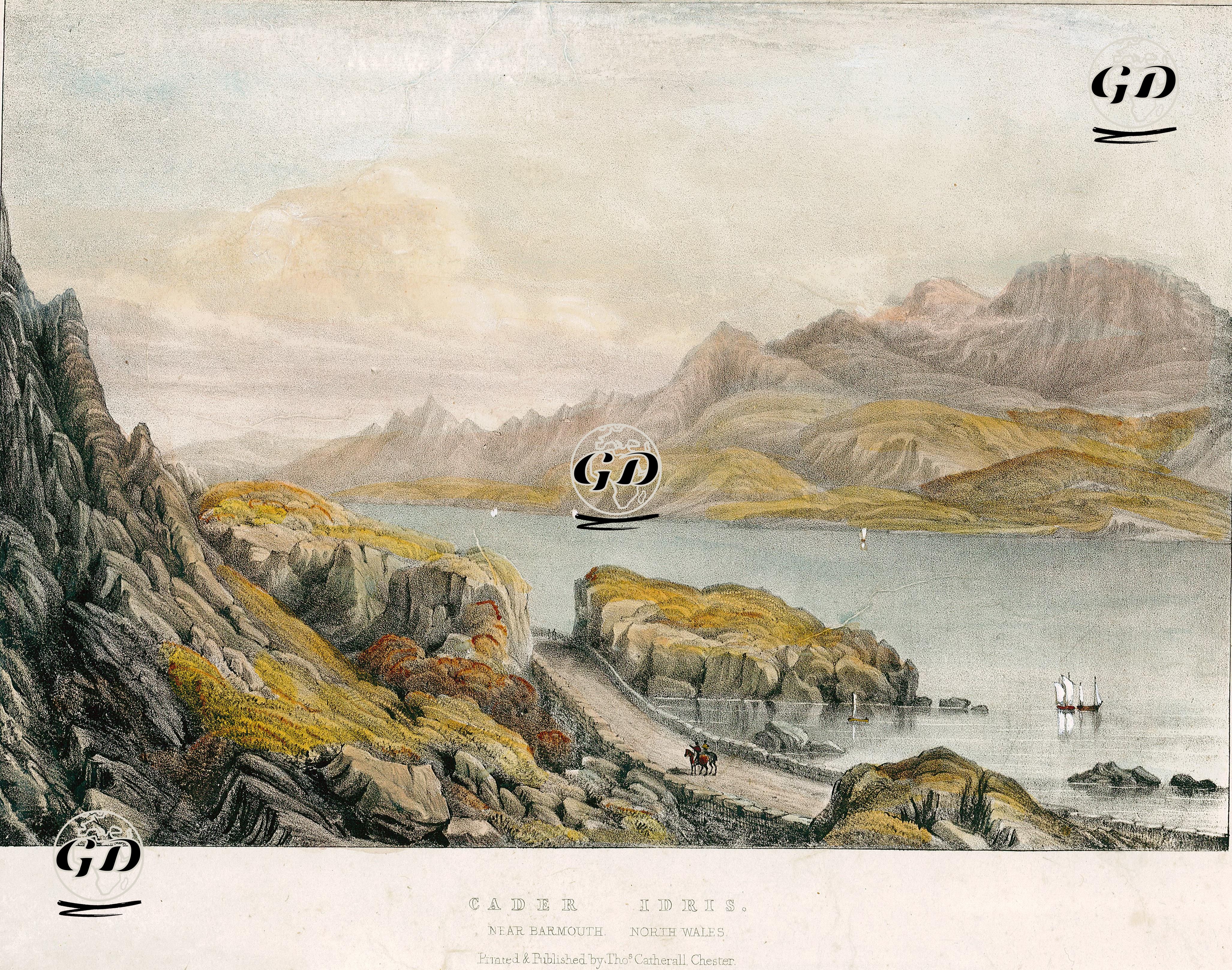 Cader idris, Barmouth, Kuzey Galler -  - 1850's