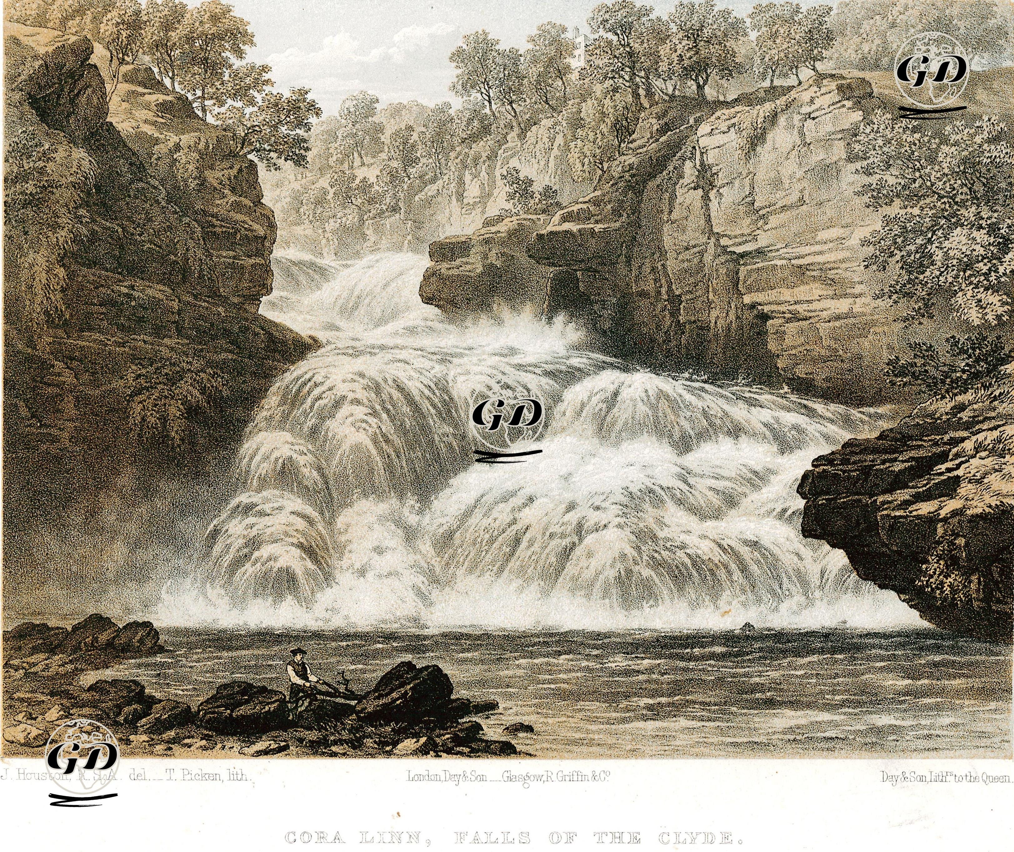 Clyde Şelalesi Cora Linn - John Houston - 1849