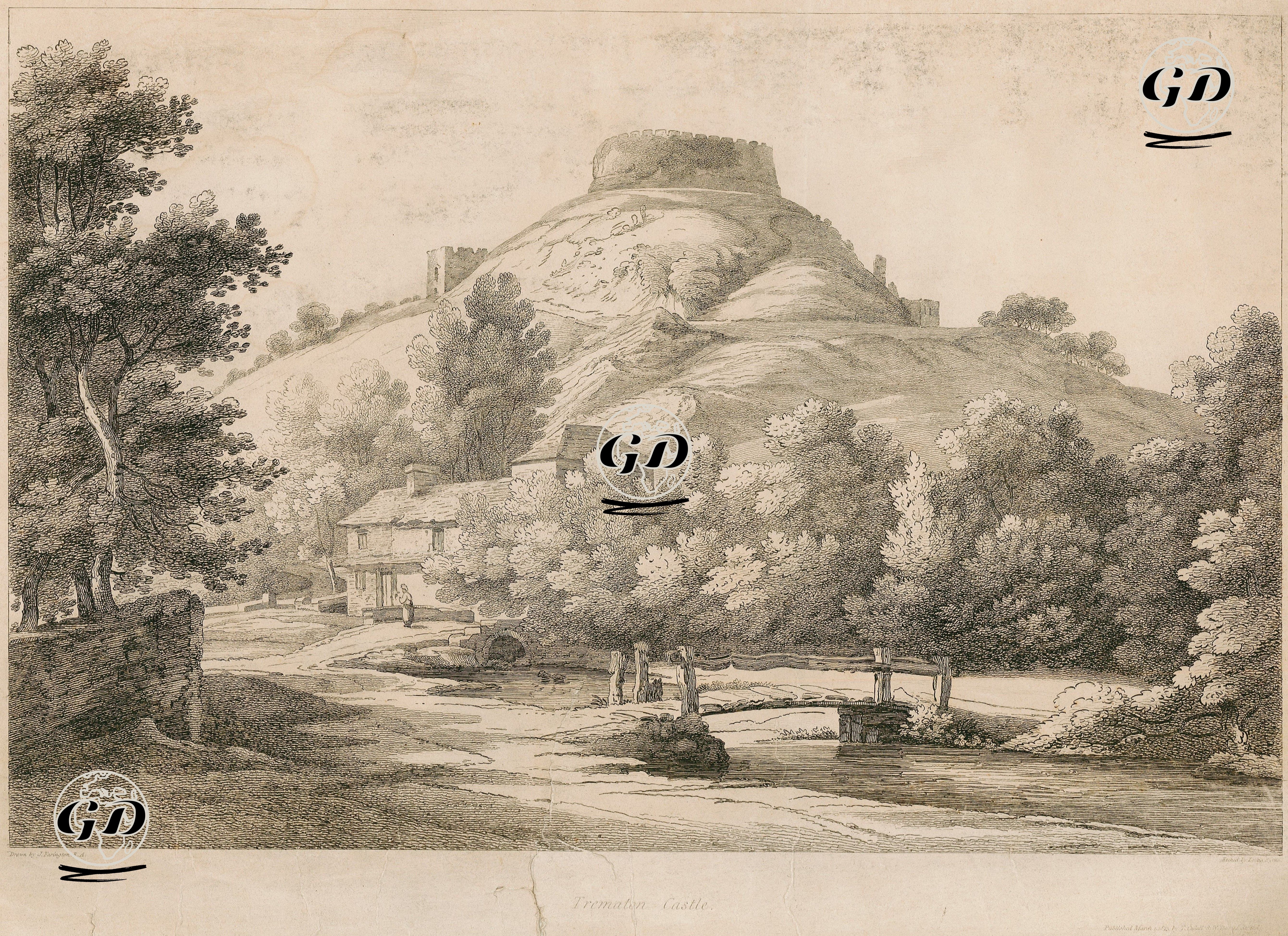Trematon Kalesi - Joseph Farington (1747-1821) - 1813