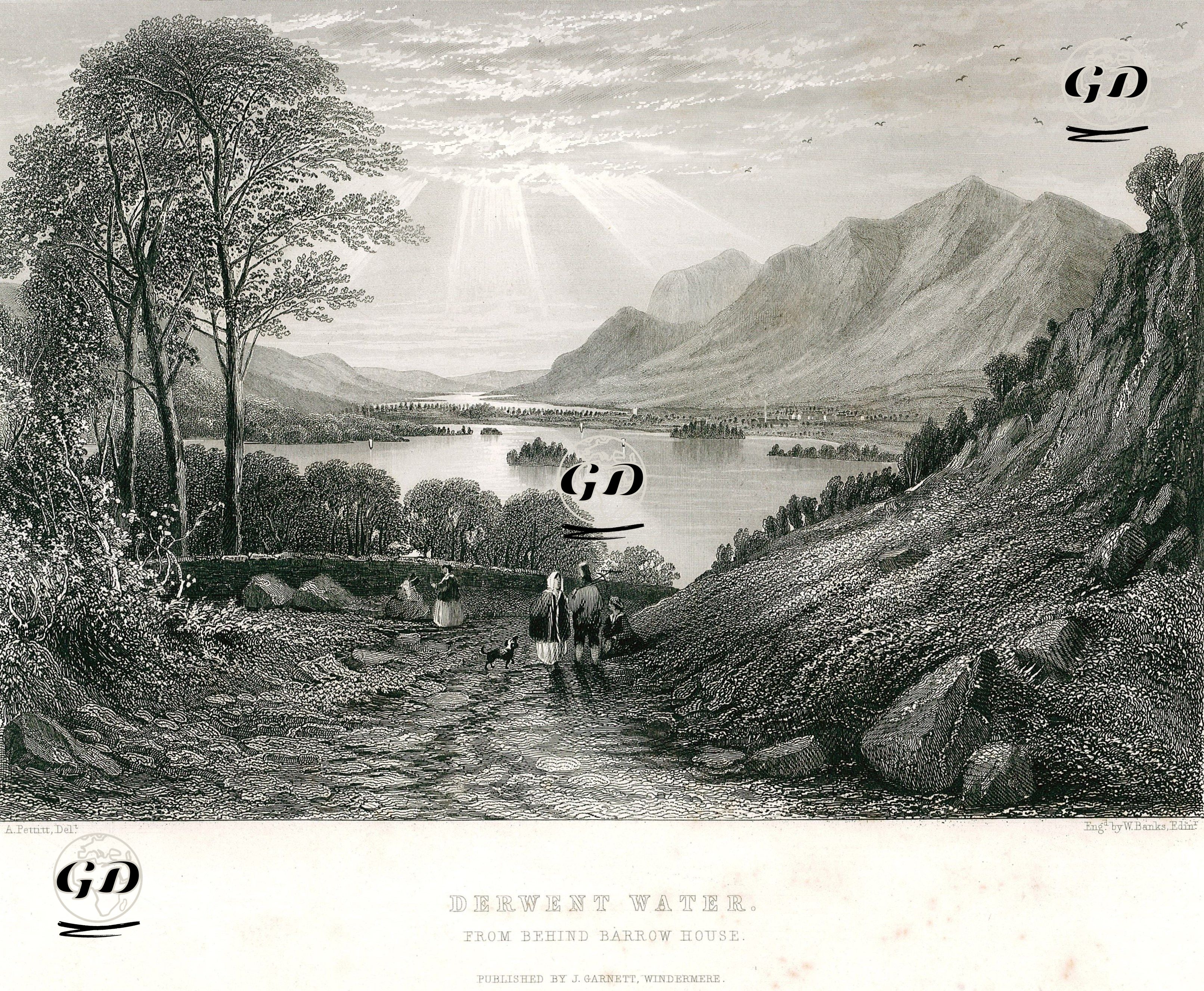 Derwent Water Gölü - Alfred Pettitt (Active 1849-1877) - 1870's