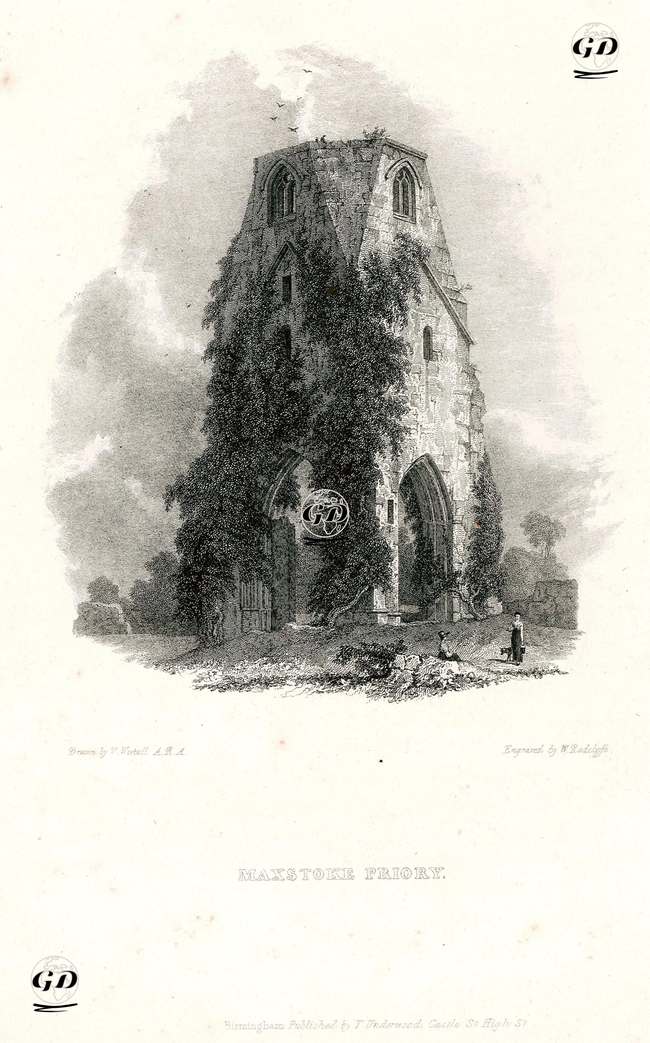 Maxstoke Manastırı - William Westall (1781-1850) - 1827
