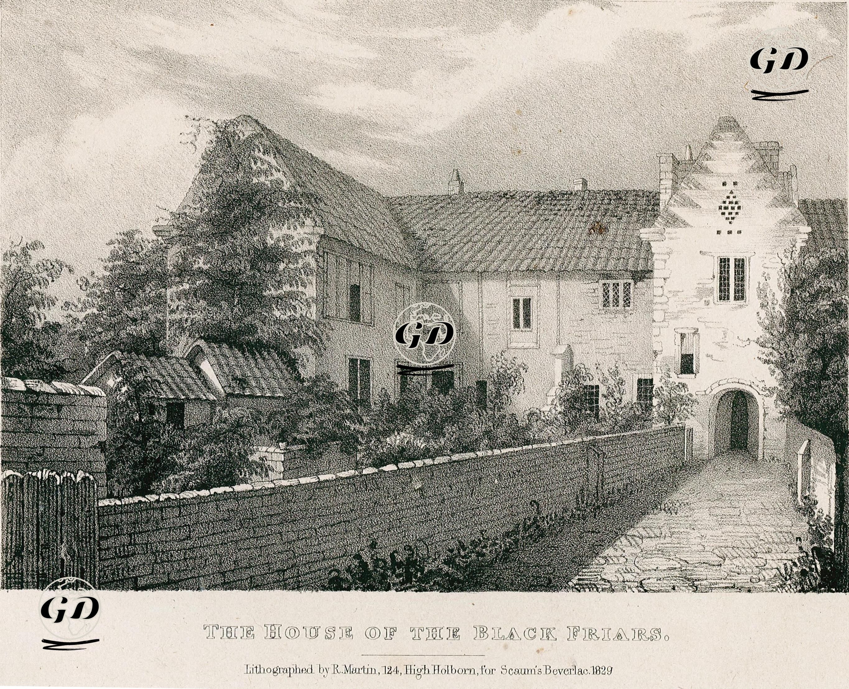 The House Of The Black Friars -  - 1829