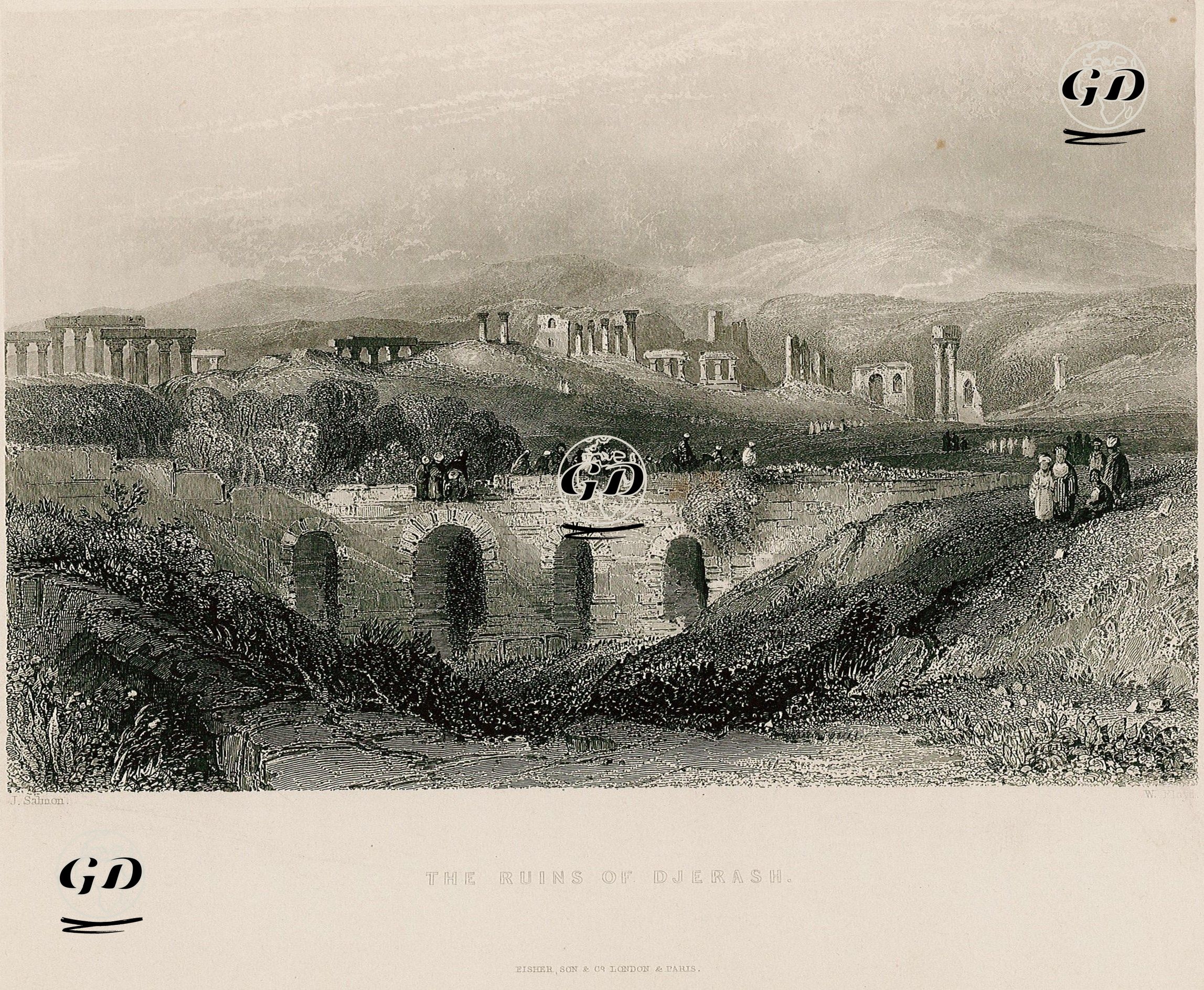 The Ruins Of Djerash - William Henry Bartlett (1809-1854) - 1838-1839