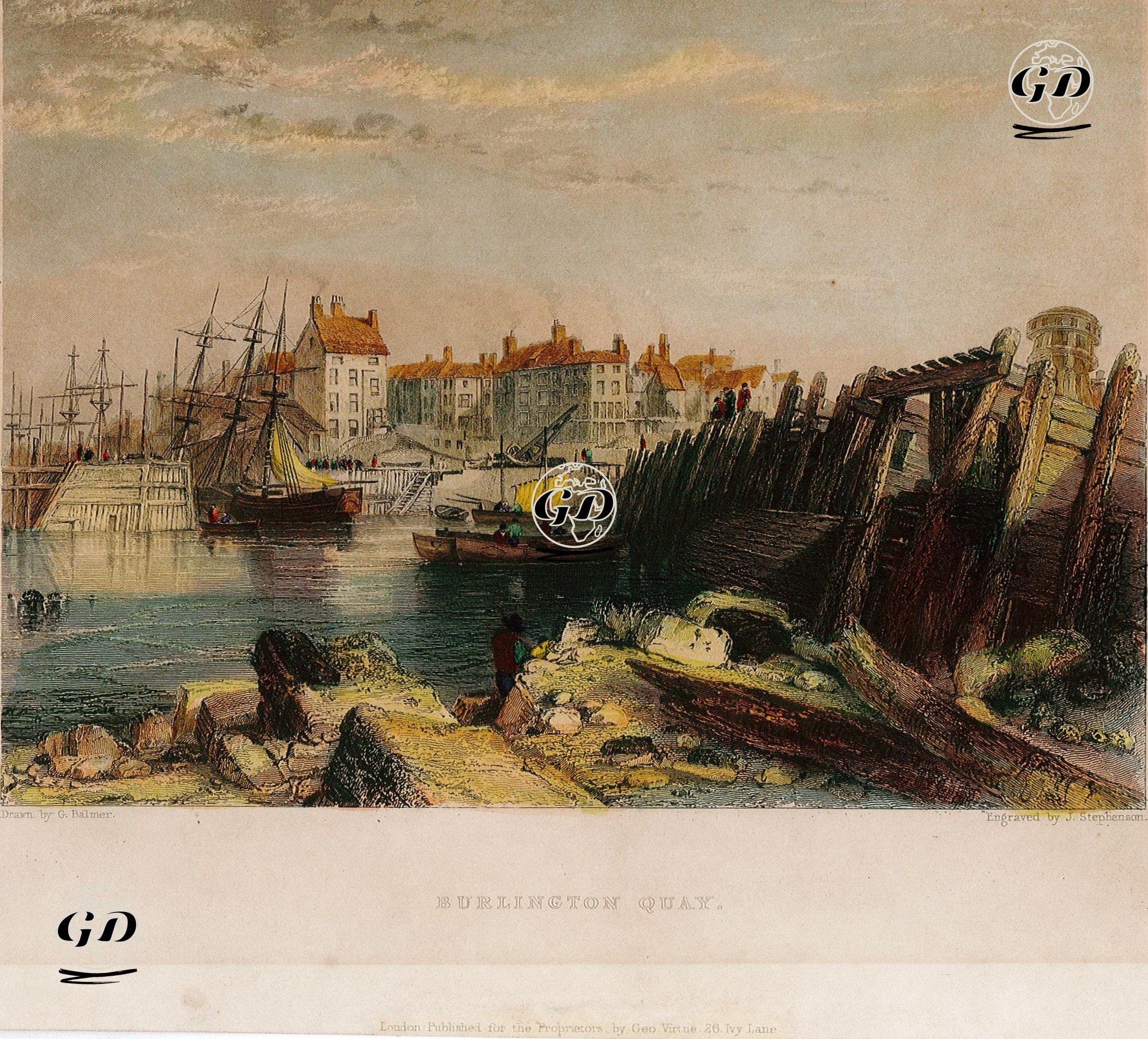 Burlington Quay - George Balmer (1805-1846) - 1842