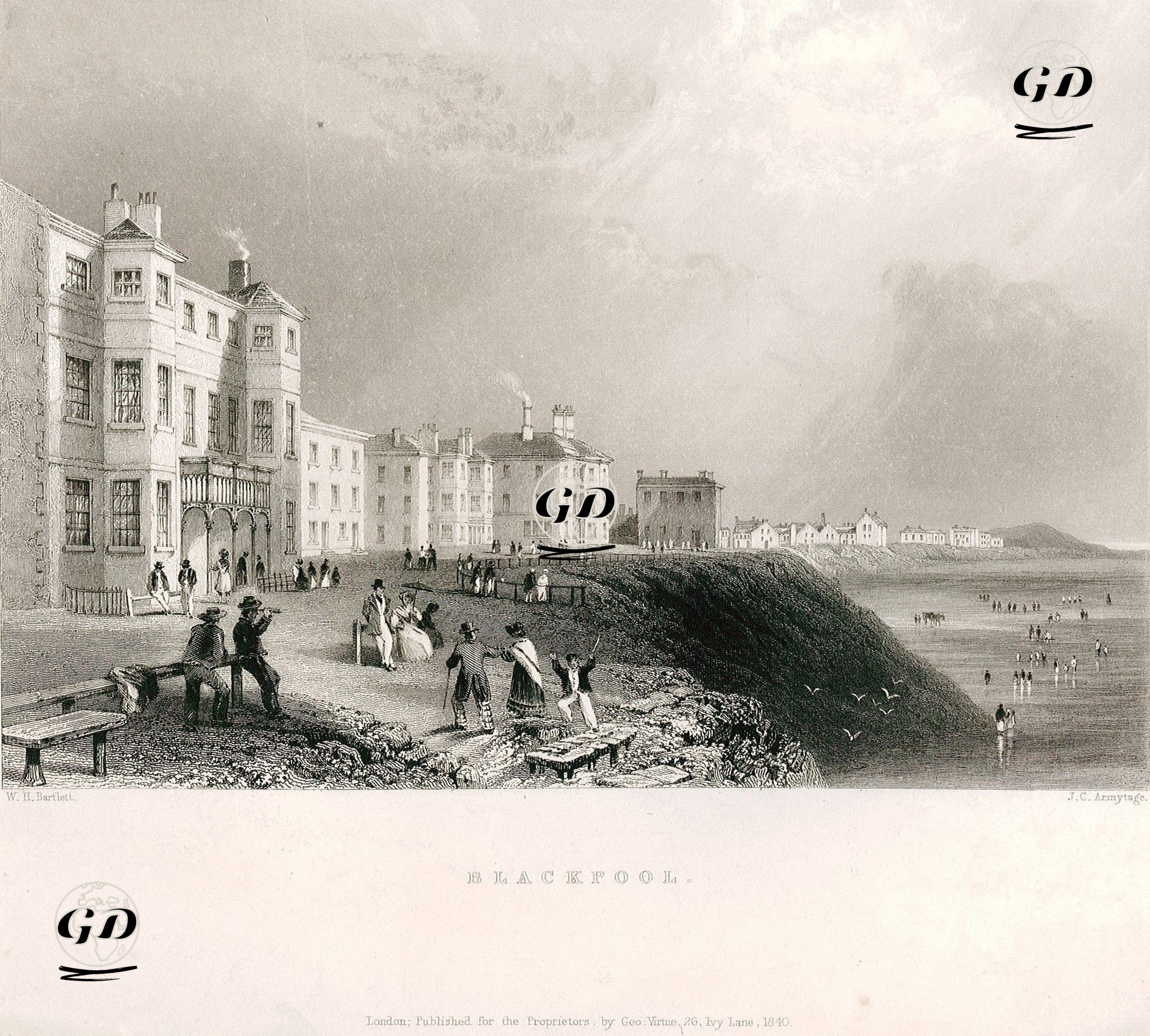Blackpool - William Henry Bartlett (1809-1854) - 1840