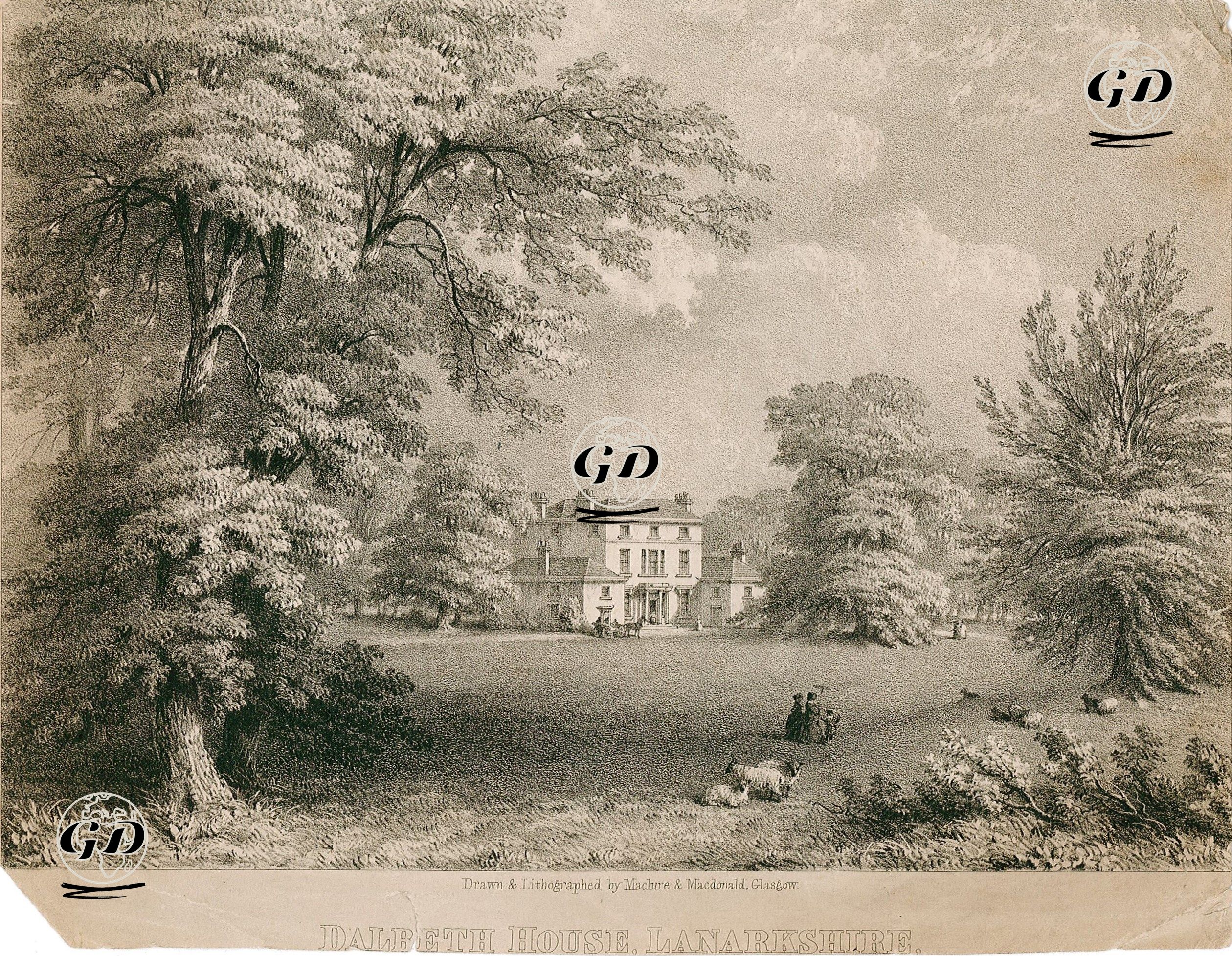 Dalbeth Malikhanesi, Lanarkshire -  - 1842