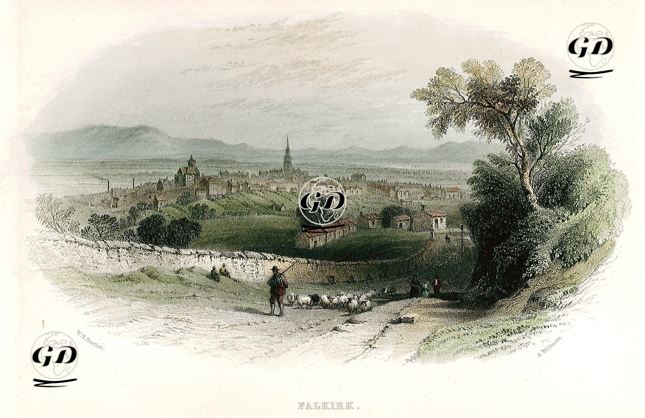 Falkirk - William Henry Bartlett (1809-1854) - 1859