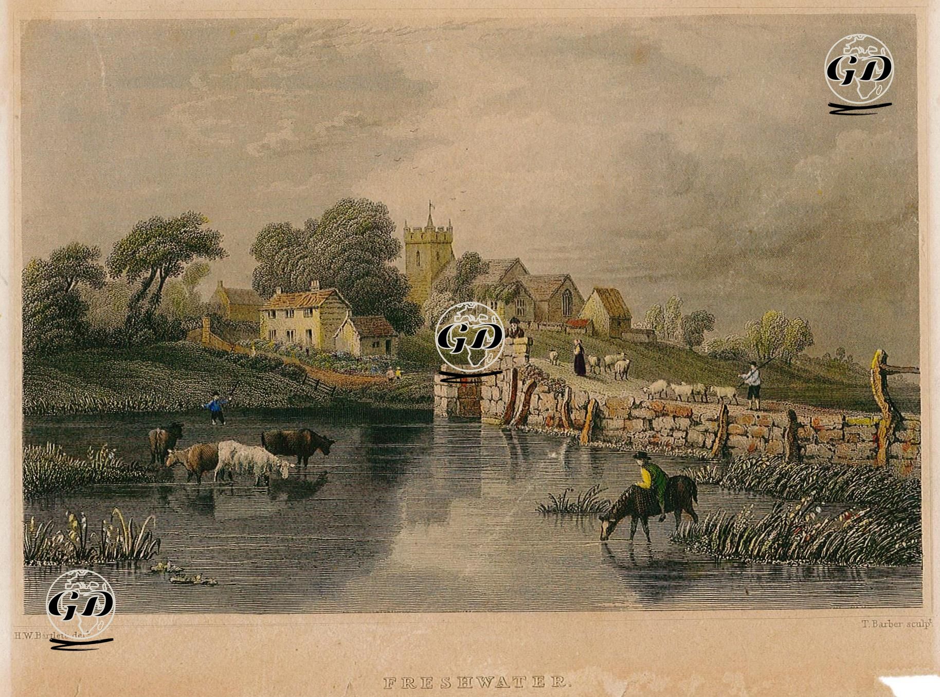 Freshwater - William Henry Bartlett (1809-1854) - 1830's