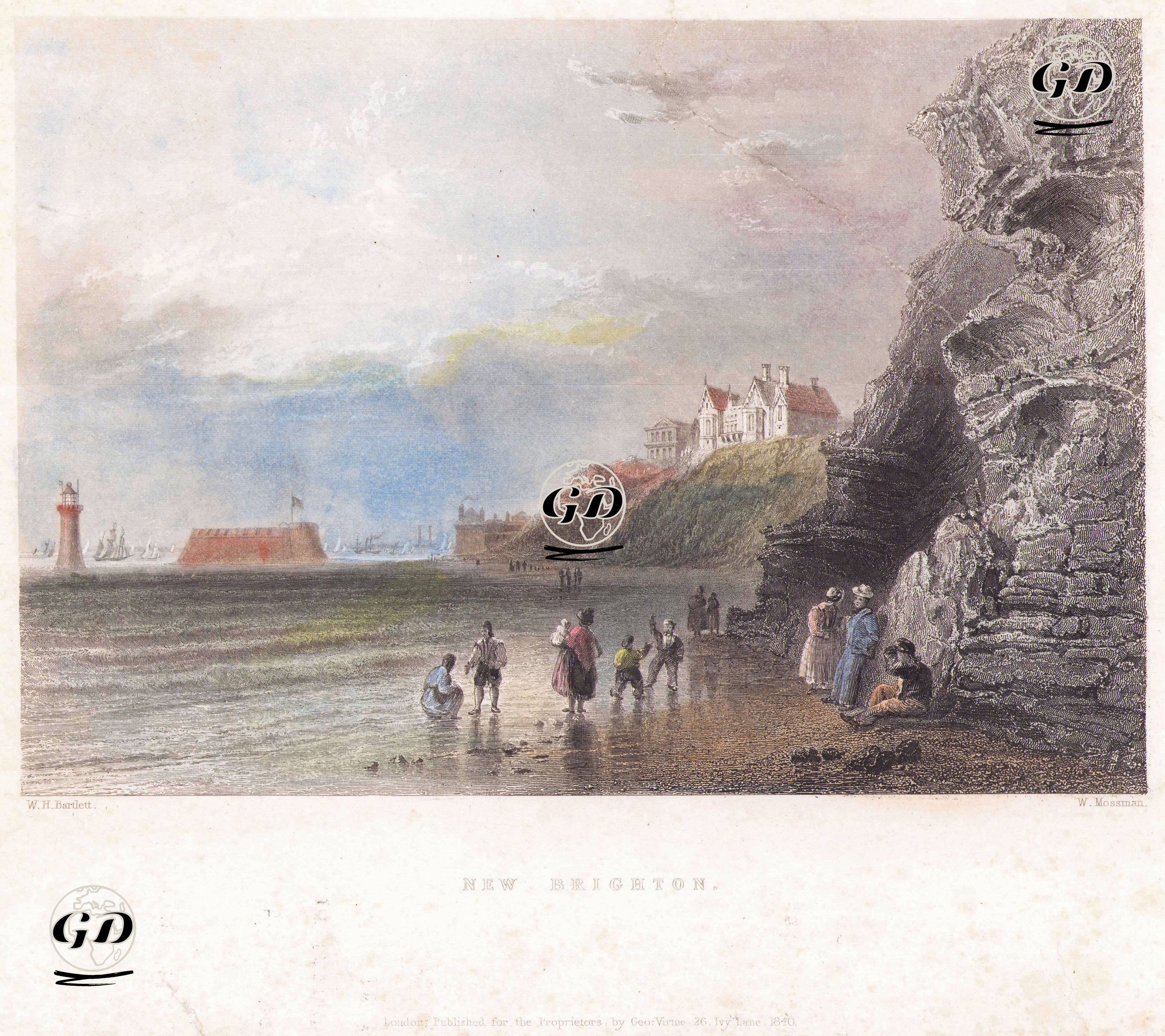 New Brighton - William Henry Bartlett (1809-1854) - 1840