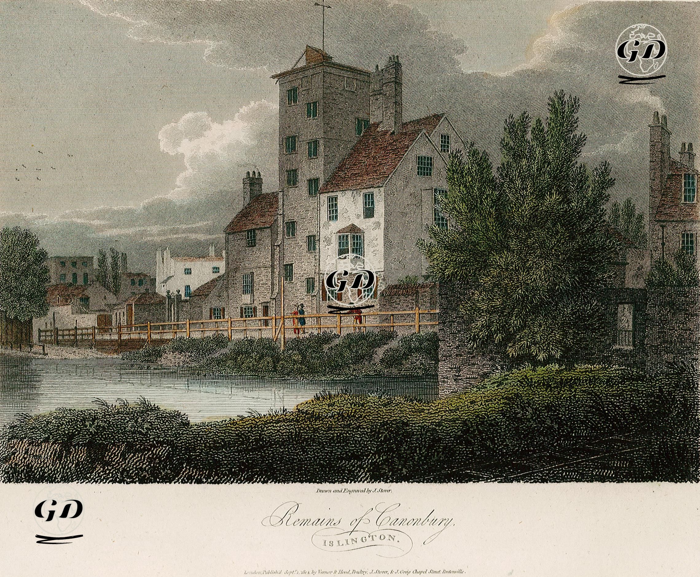 Canonbury Malikhanesi, islington - James Sargant Storer (1771-1853) - 1804