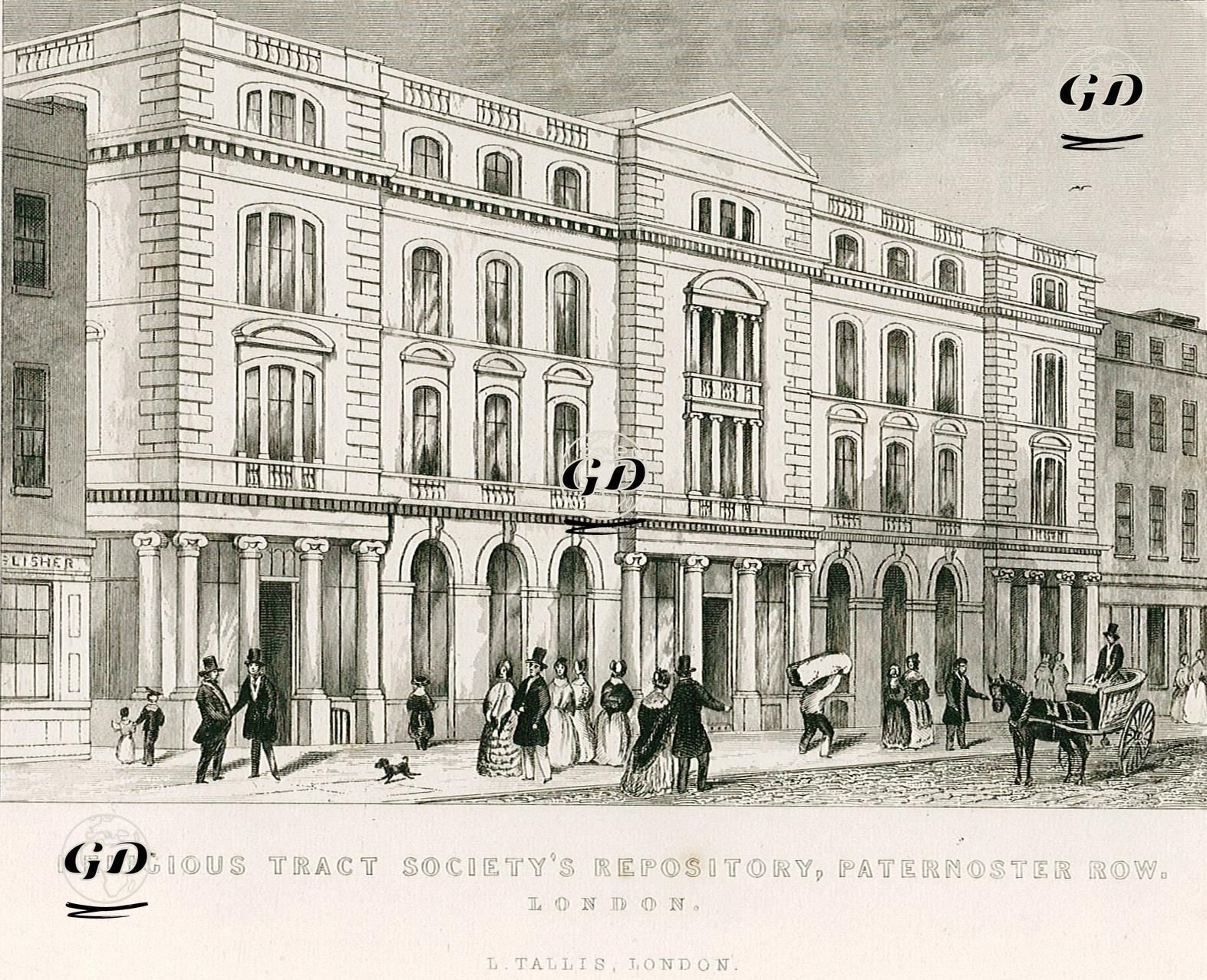 Religious Tract Society Derneğinin Binası, Paternoster Row, London -  - 1848