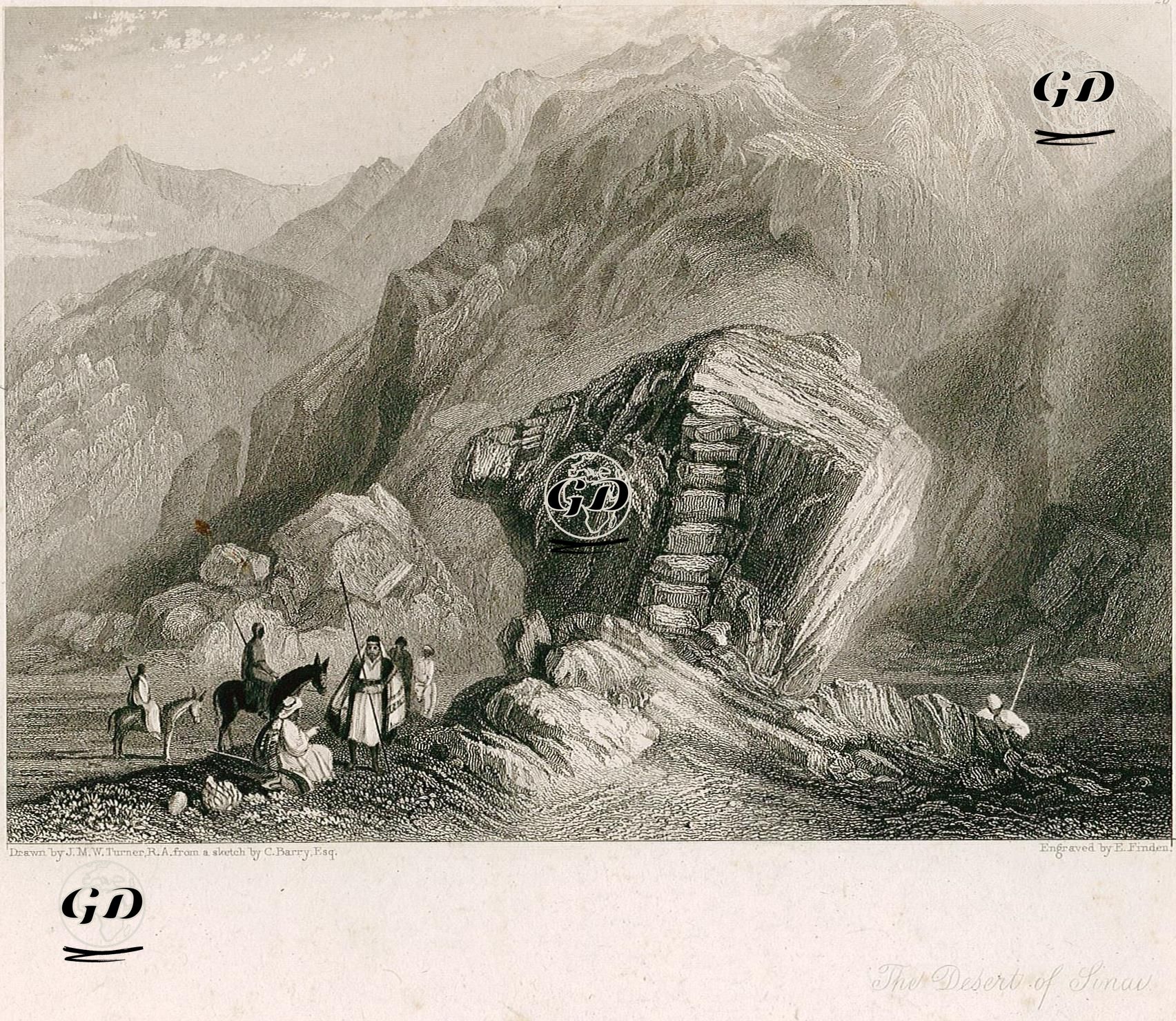  Sina Çölü - Joseph Mallord William Turner (1775-1851) - 1834