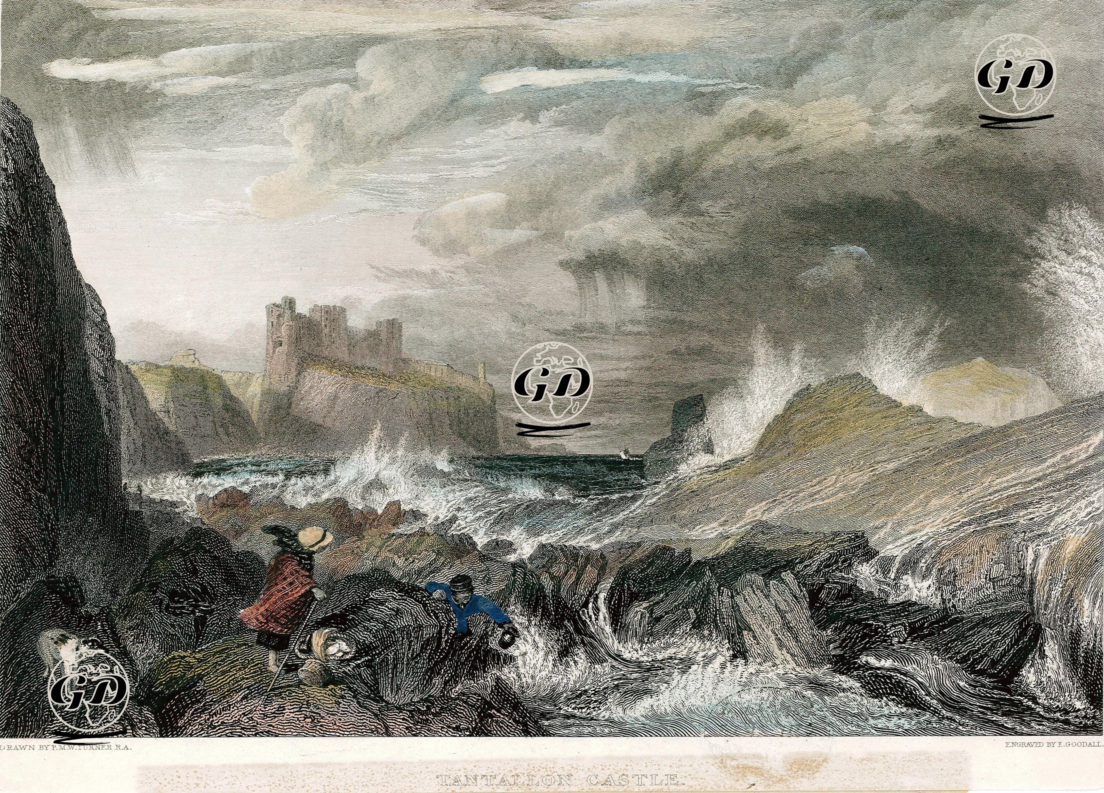 Tantallon Kalesi - Joseph Mallord William Turner (1775-1851) - 1840's