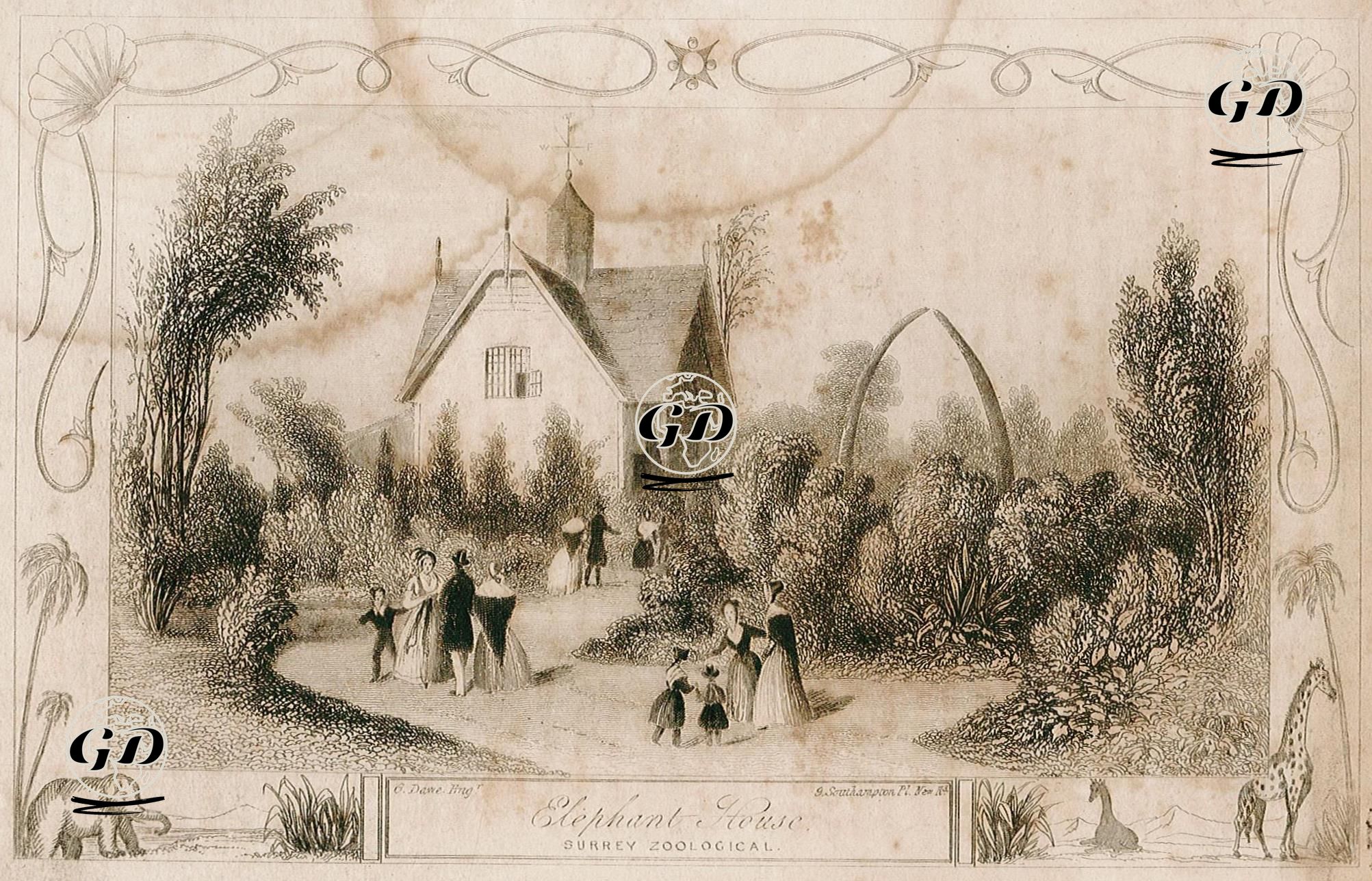 Elephant House, Surrey Zoological -  - 1840's-1850's