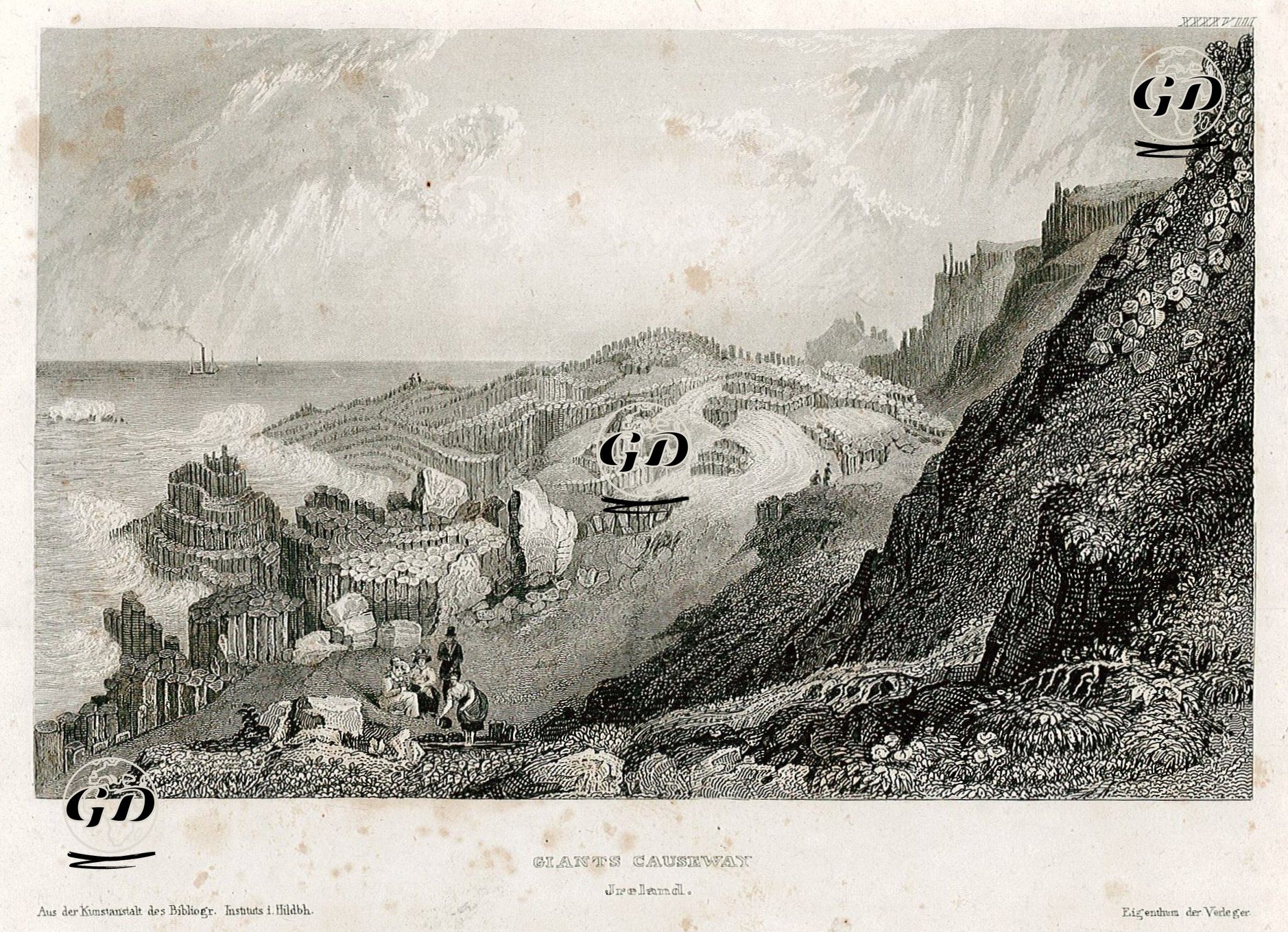 Giants Causeway, ireland -  - 1850