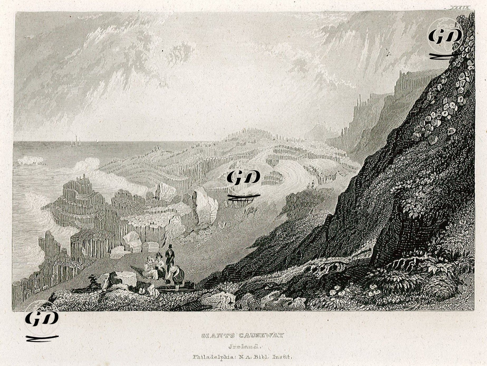 Giants Causeway, ireland -  - 1838