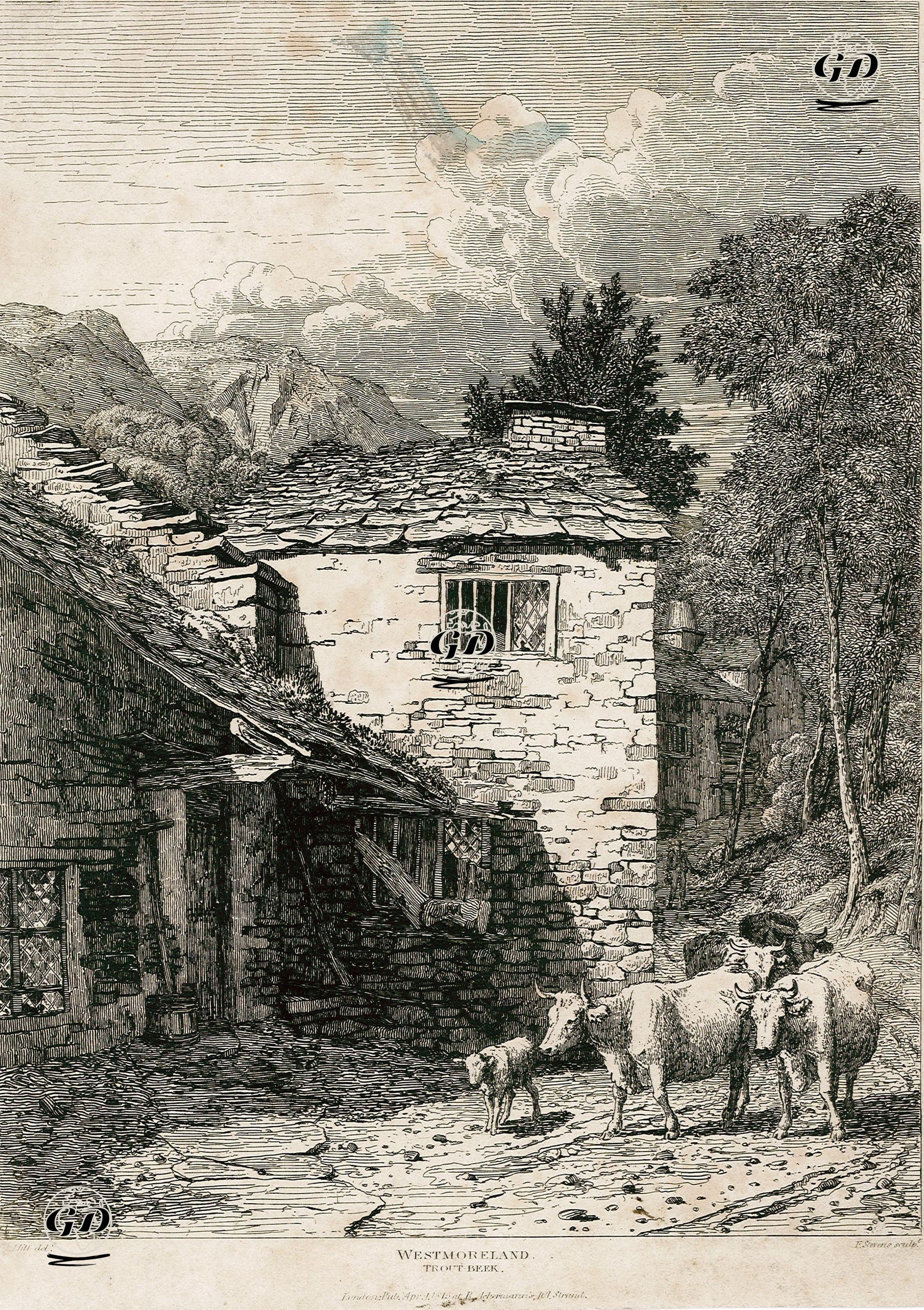Westmoreland'da Bir Köy Evi - Hill - 1815