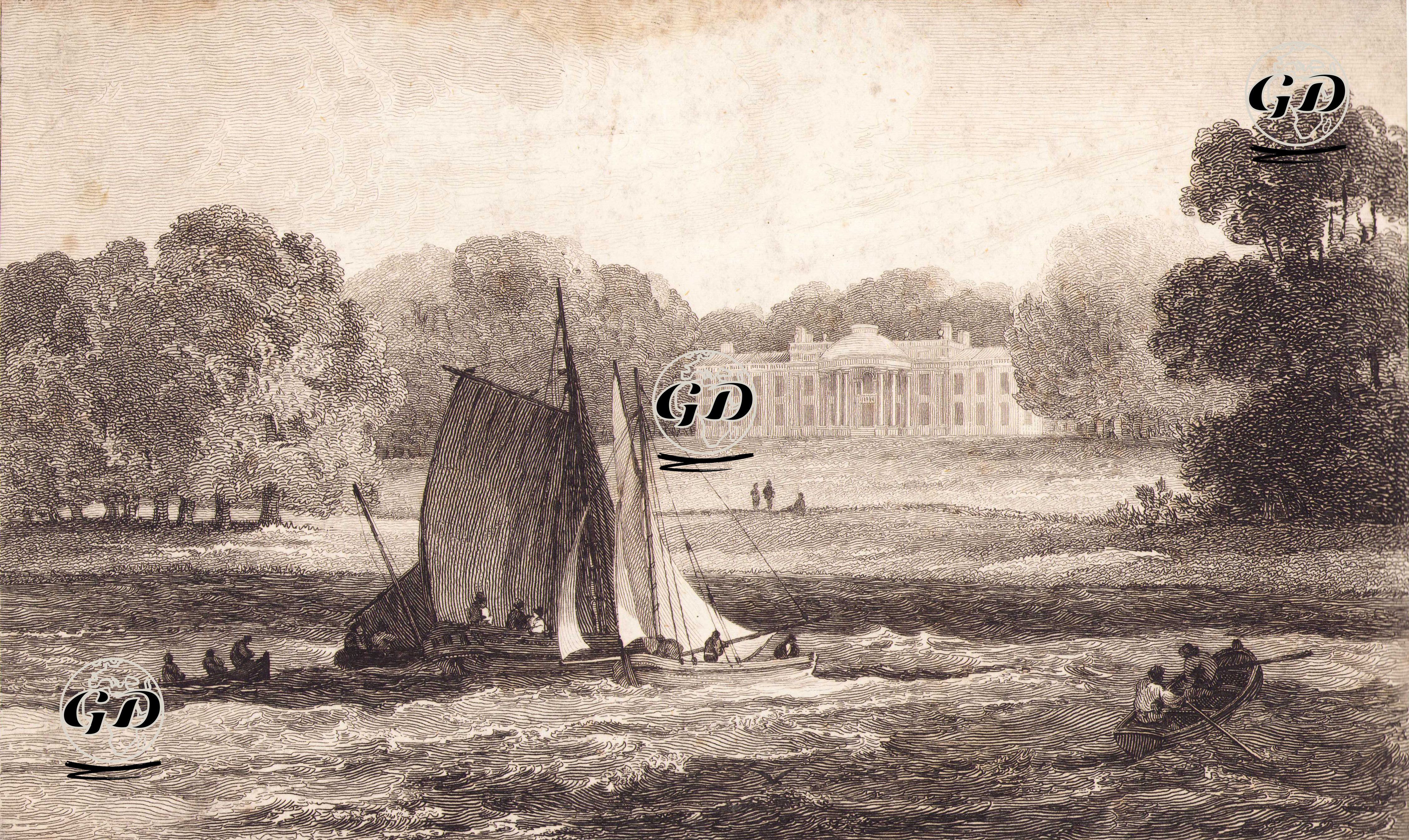 Orielton House - John Preston Neale (1780-1847) - 1818