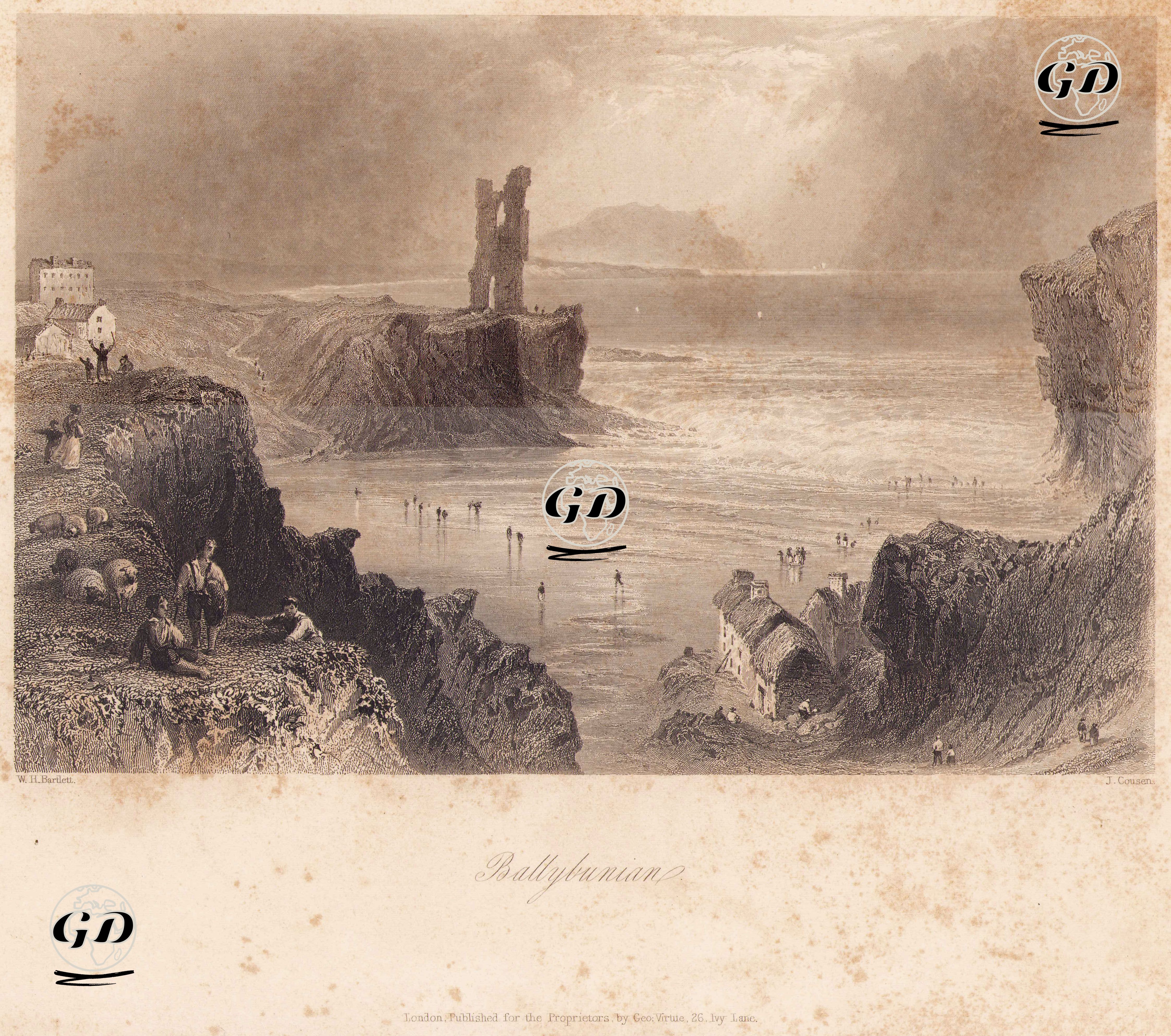 Ballybunian - William Henry Bartlett (1809-1854) - 1842