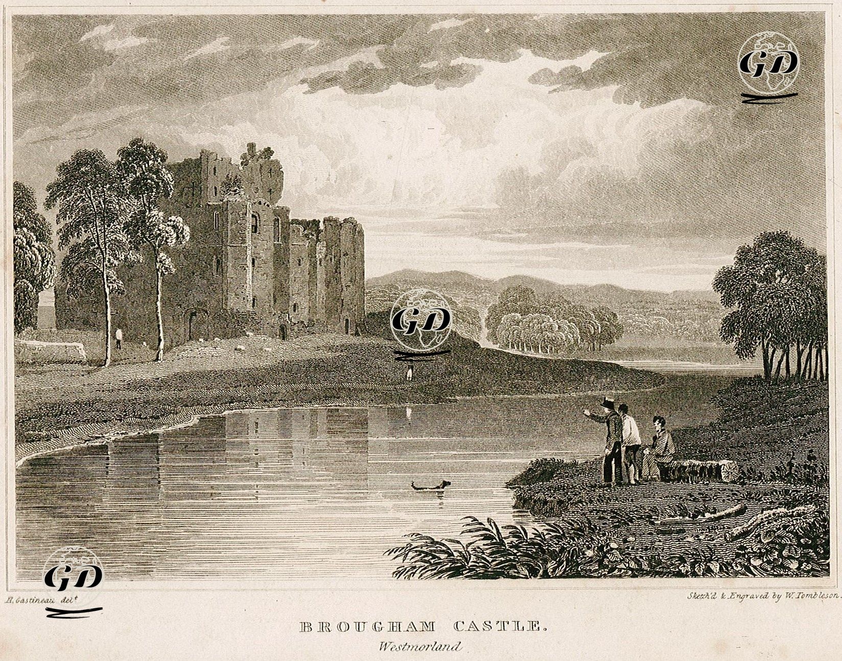 Brougham Kalesi, Westmorland - Henry Gastineau (1791-1876) - 1830's