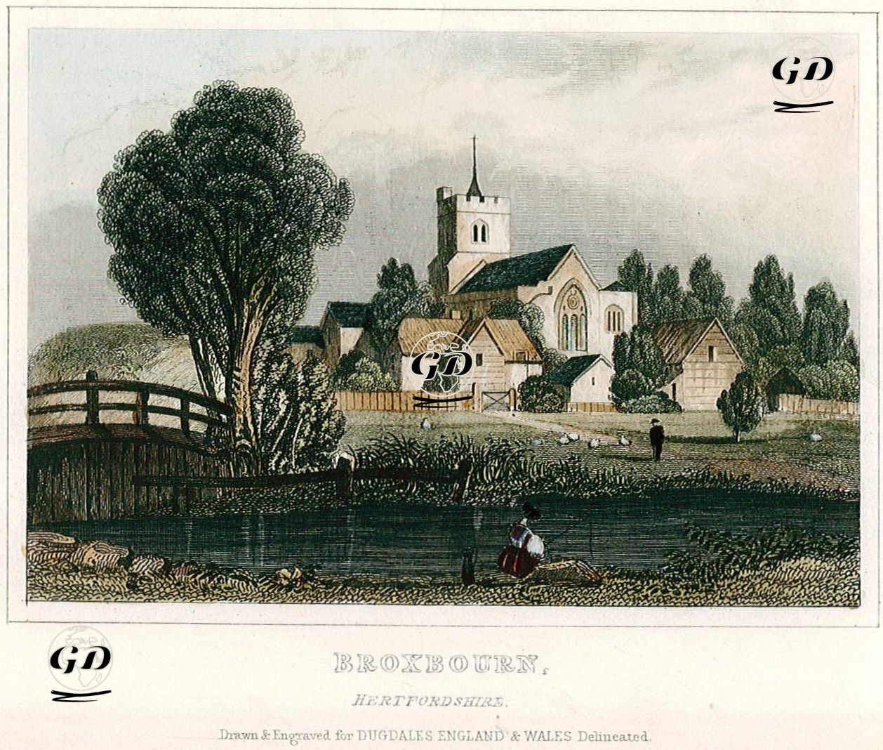 Broxbourne, Hertfordshire -  - 1845