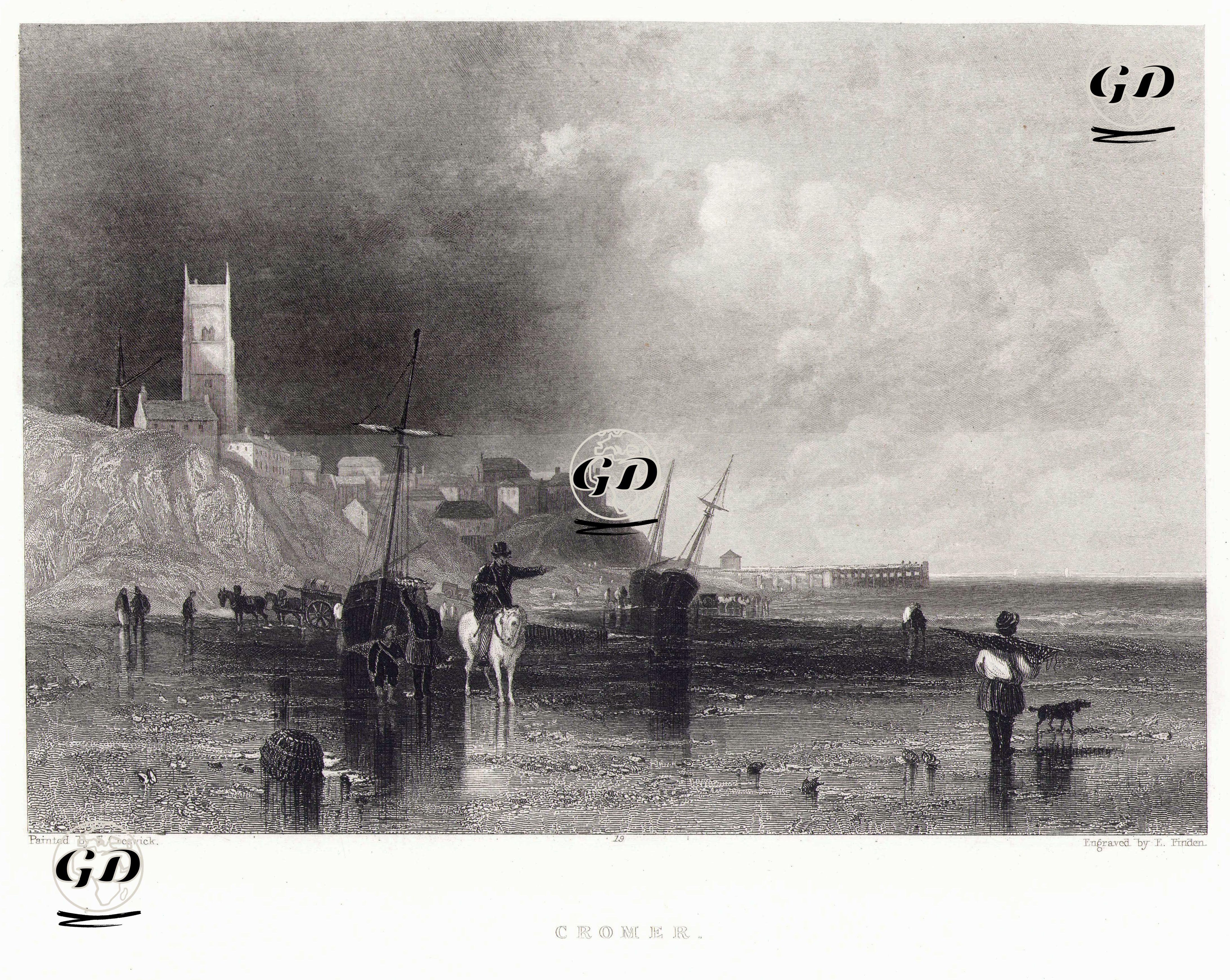 Cromer Sahili - Thomas Creswick (1811-1869) - 1842