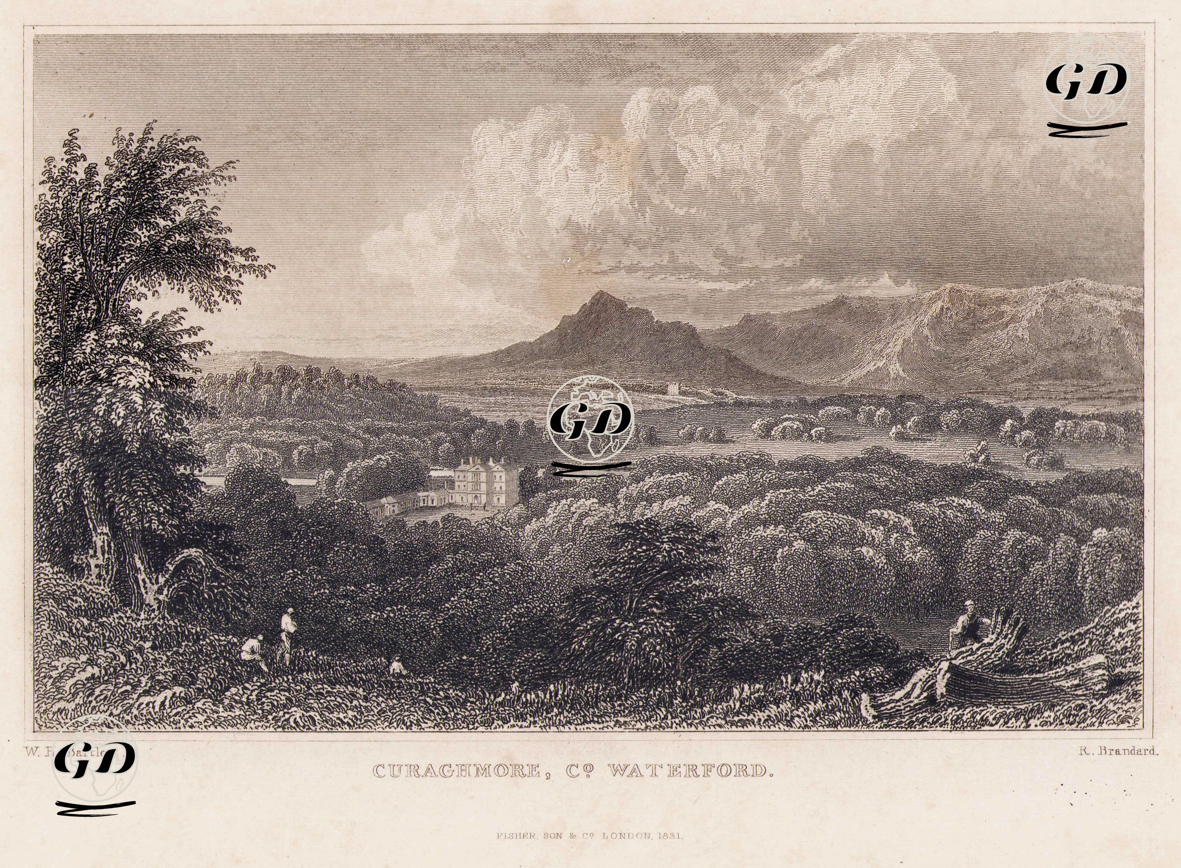 Curaghmore Malikhanesi, Waterford - William Henry Bartlett (1809-1854) - 1831