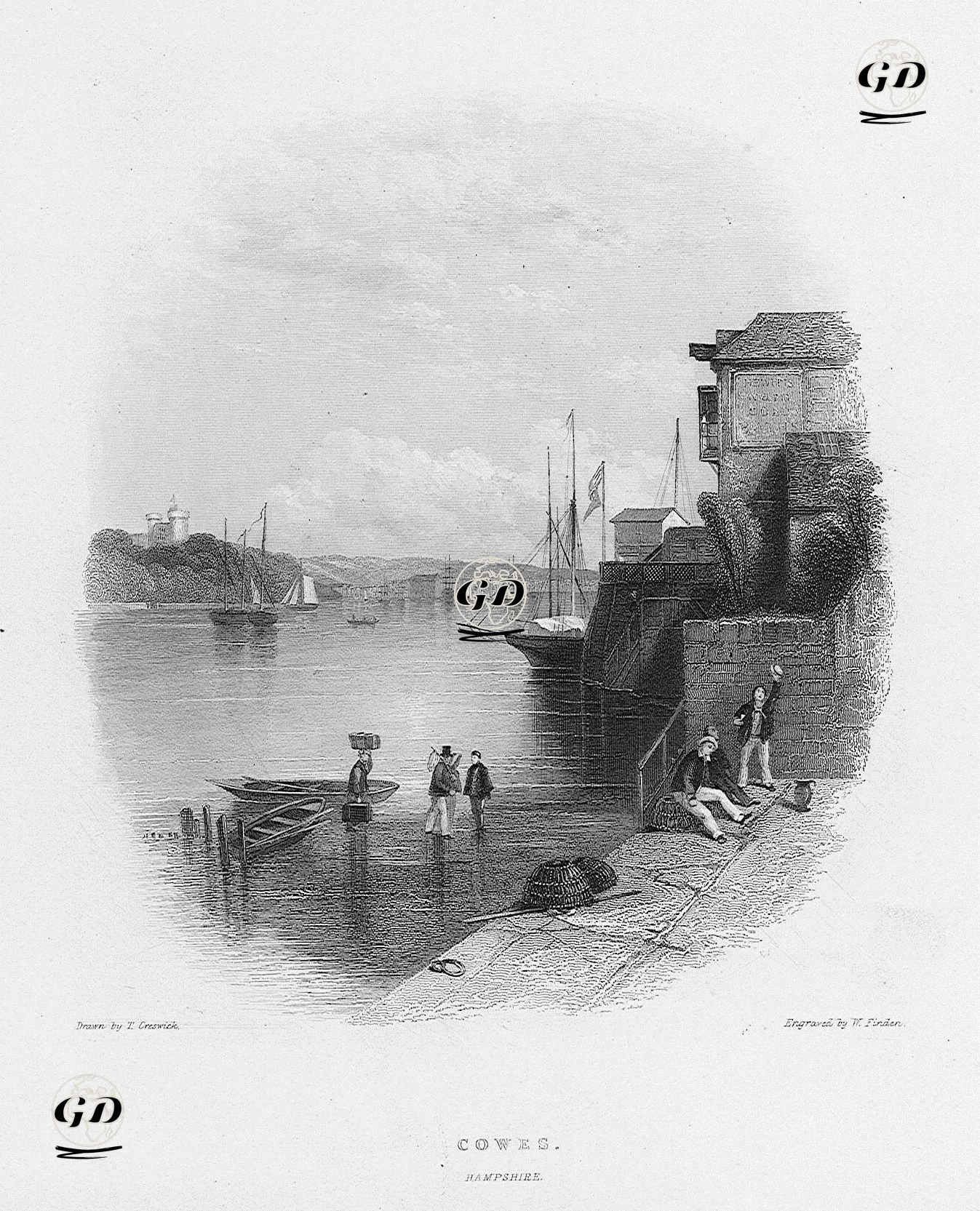 Cowes, Hampshire - Thomas Creswick (1811-1869) - 1842