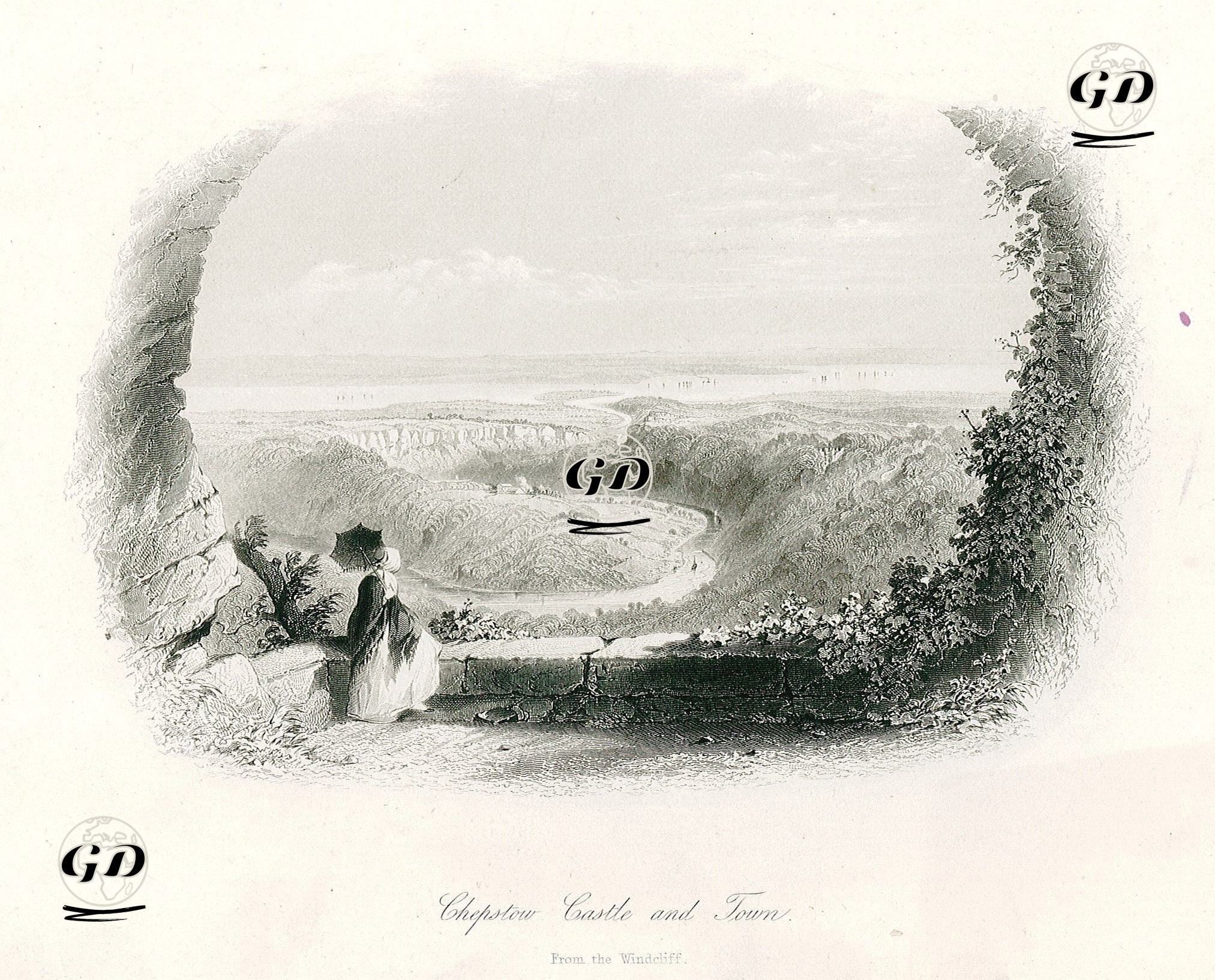 Chepstowe Kalesi Ve Kasabası -  - 1835