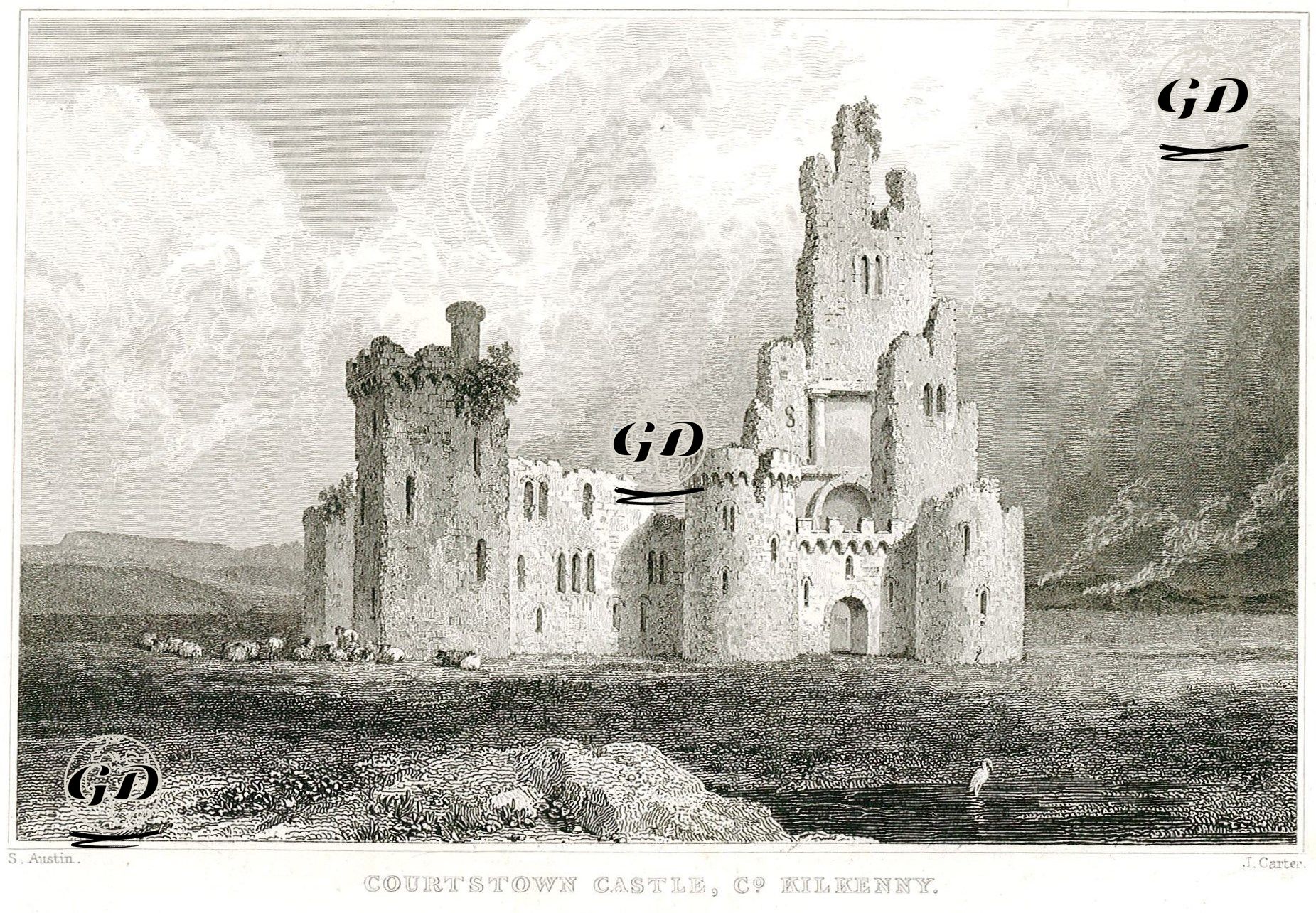 Courtstown Kalesi, Kilkenny - Samuel Austin (….-1834) - 1831
