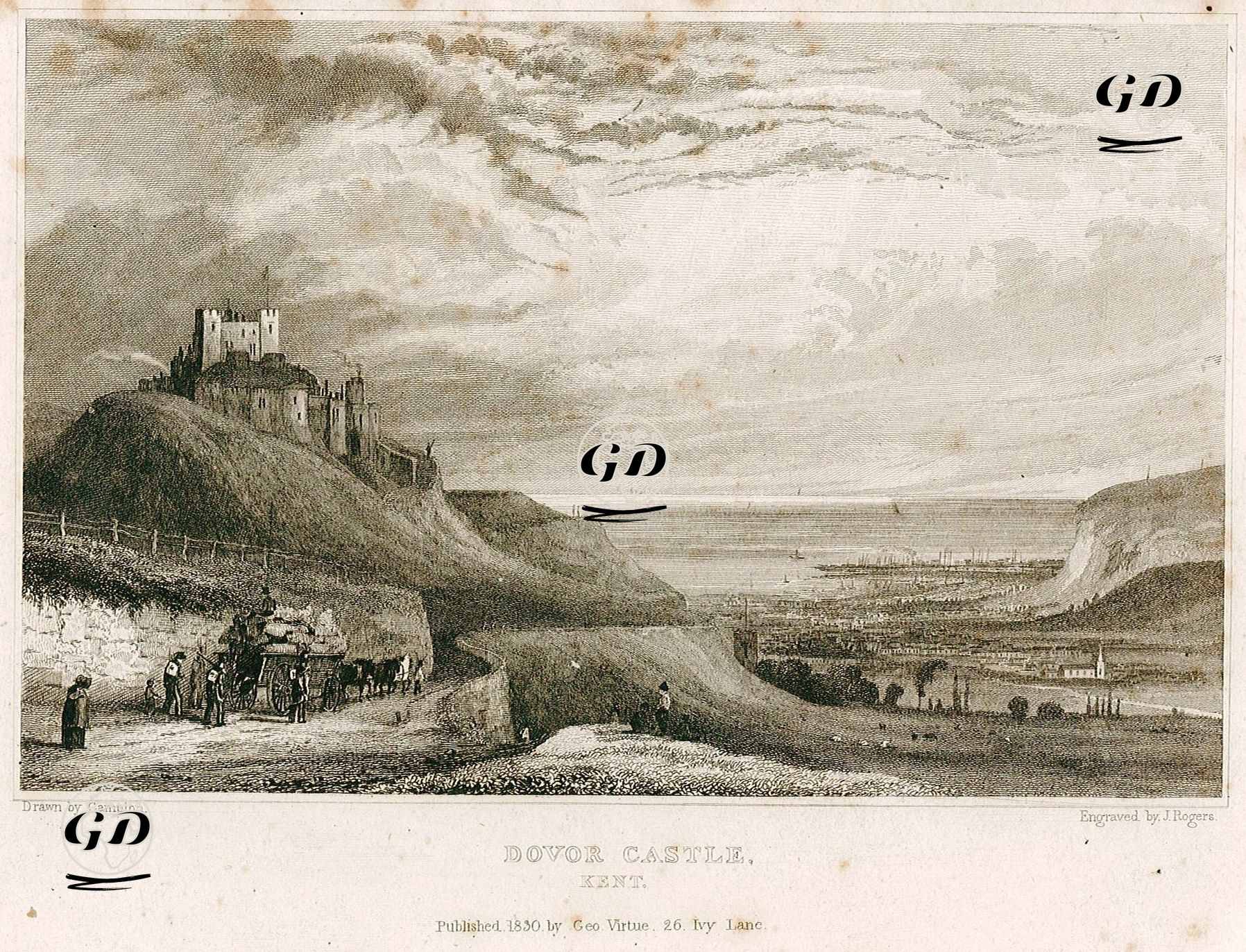 Dover Kalesi, Kent - George Bryant Campion (1796-1870) - 1830