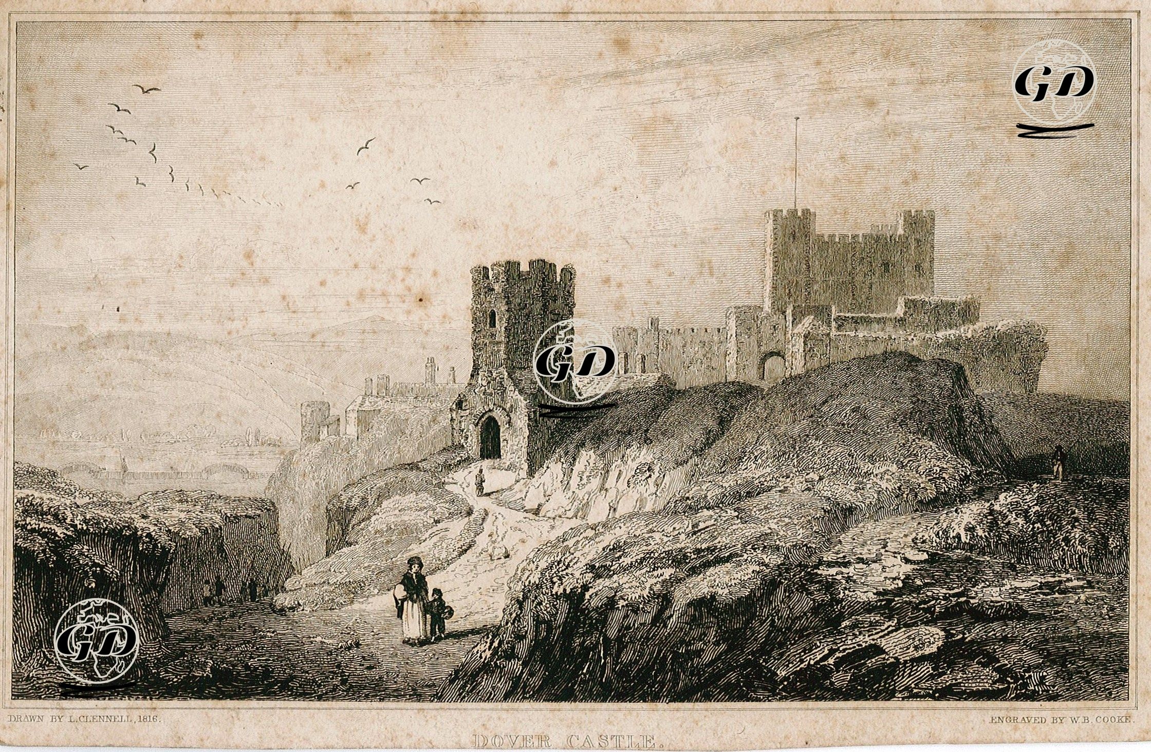 Dover Castle - Luke Clennell (1781-1840) - 1821