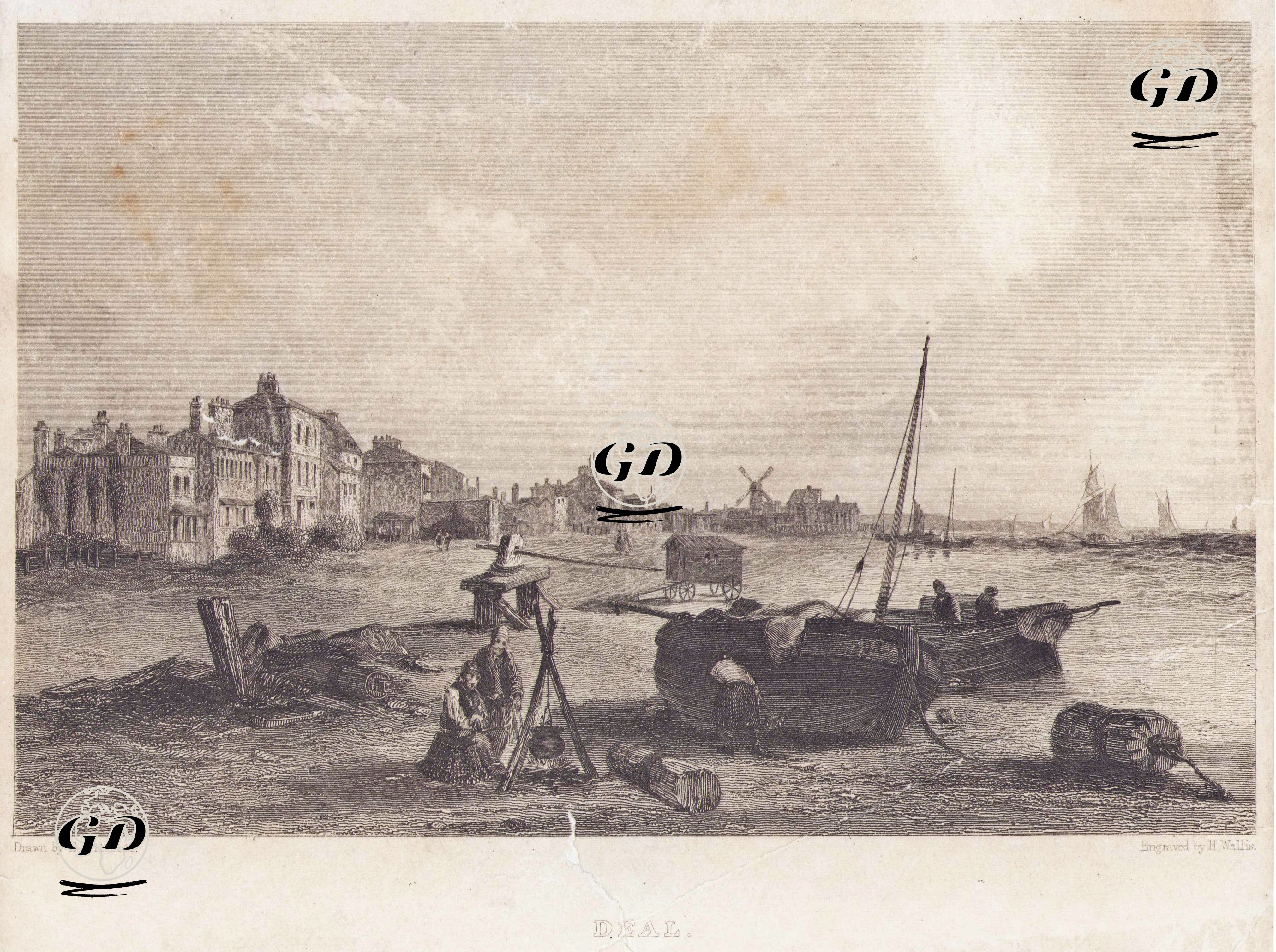 Deal Kasabası - Edward Pritchett (1828-1864) - 1850's