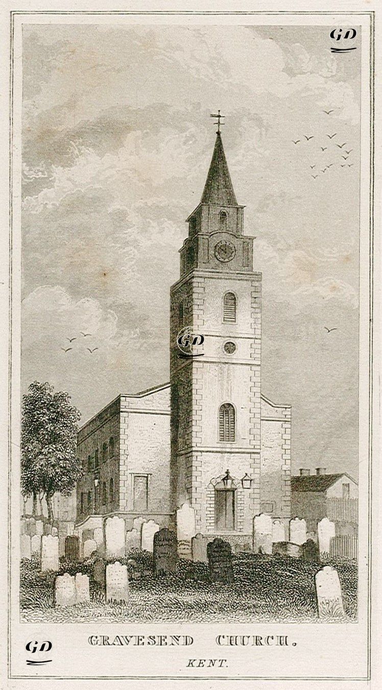Gravesend Church, Kent -  - 1845