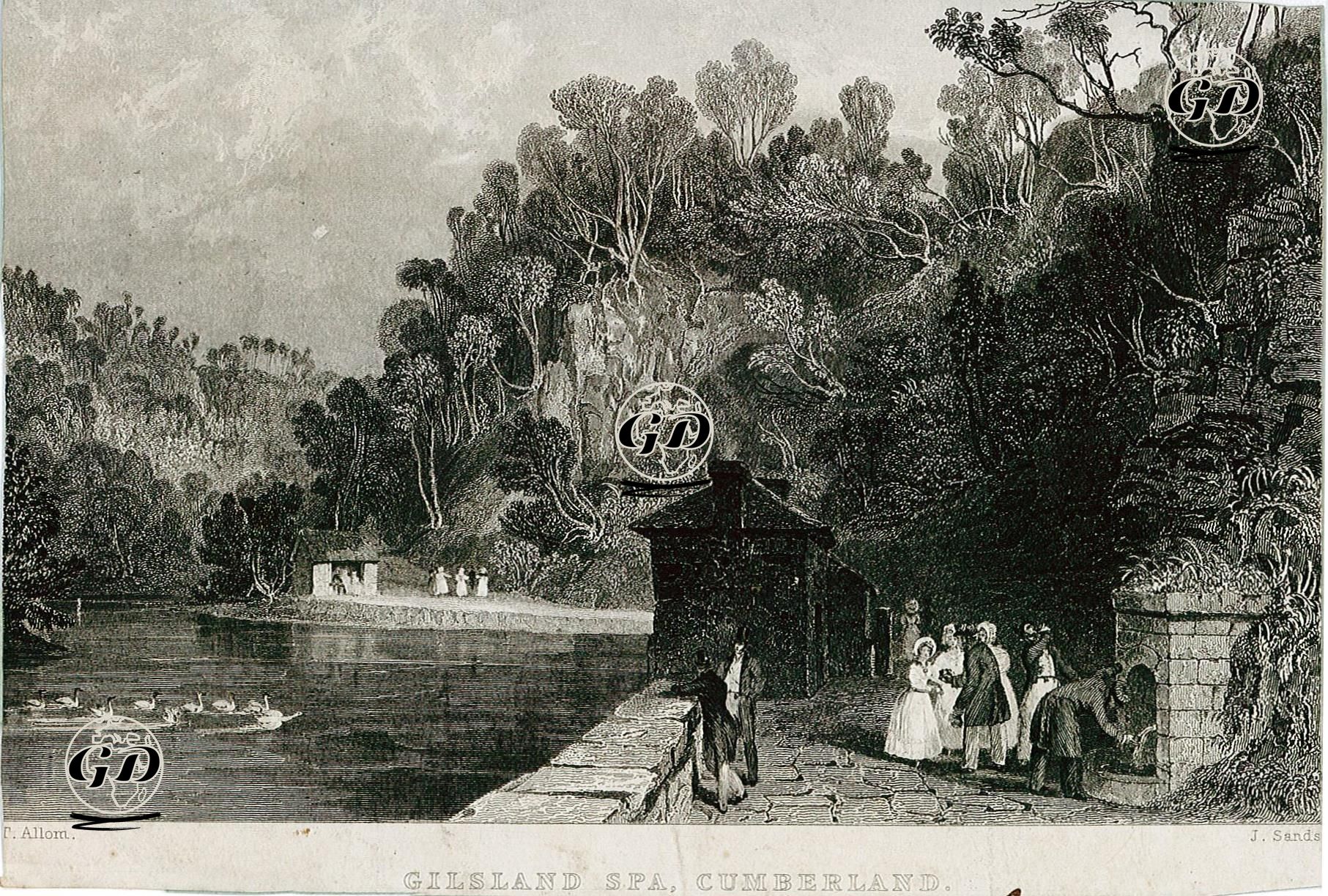 Gilsland Spa, Cumberland - Thomas Allom (1804-1872) - 1832