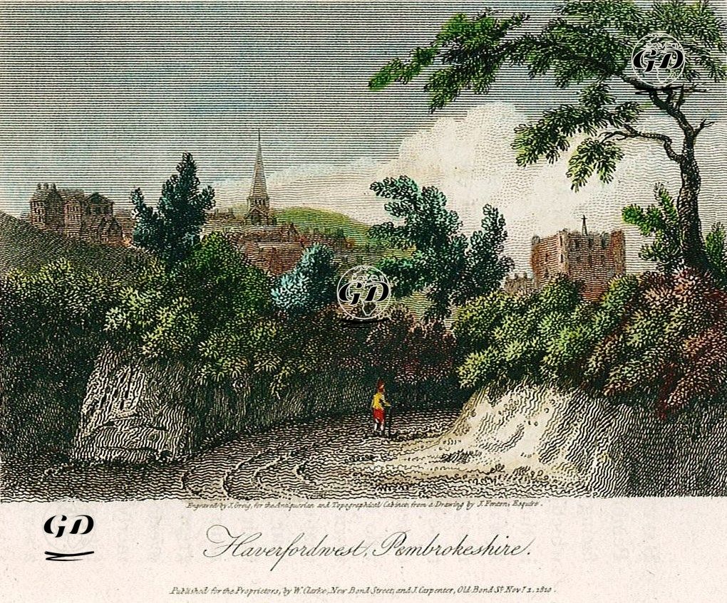 Haverfordwest, Pembrokeshire - J.Fenton - 1810