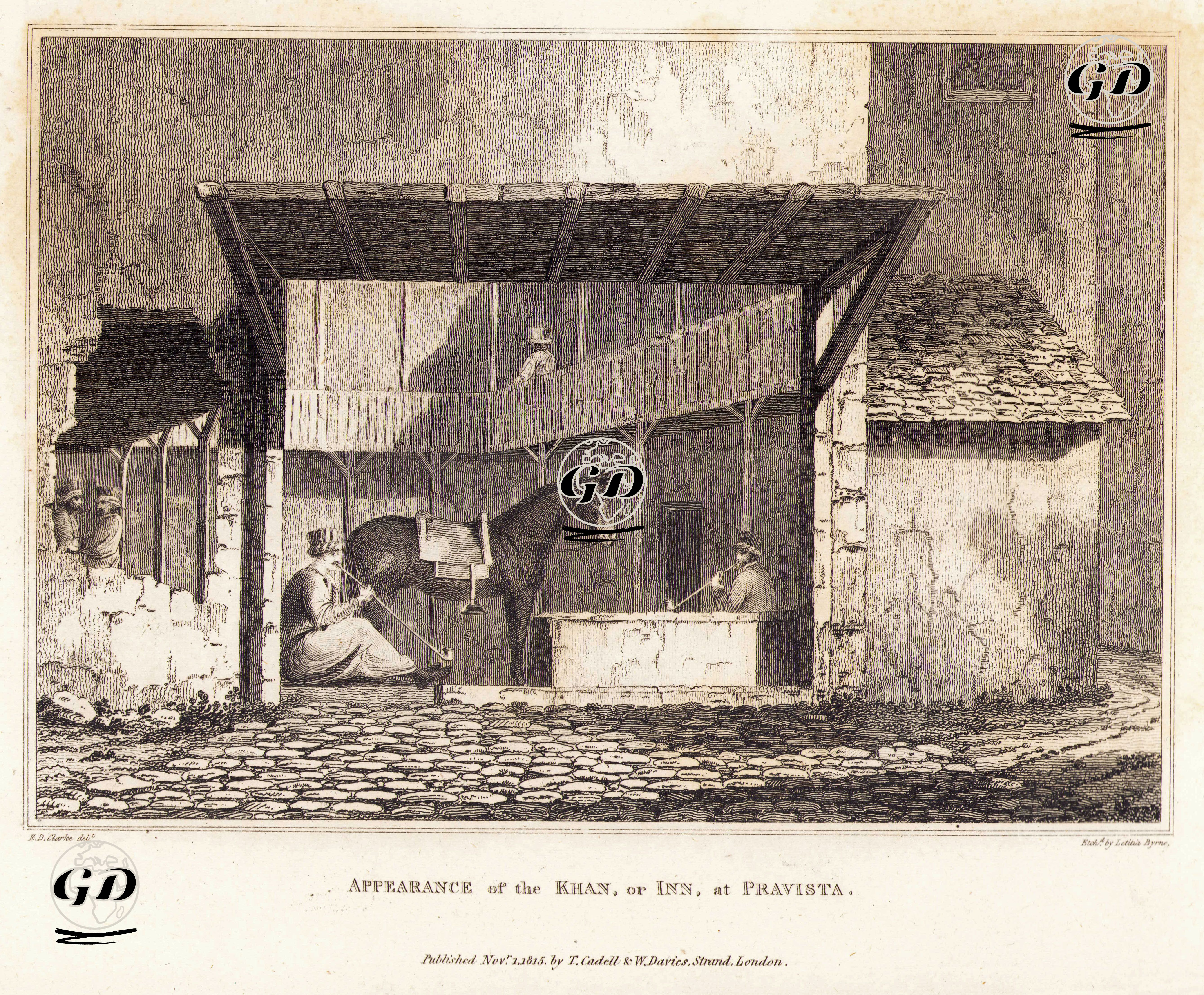 Appearance Of The Khan Or Inn At Pravista  - Edward Daniel Clarke (1769-1822) - 1815