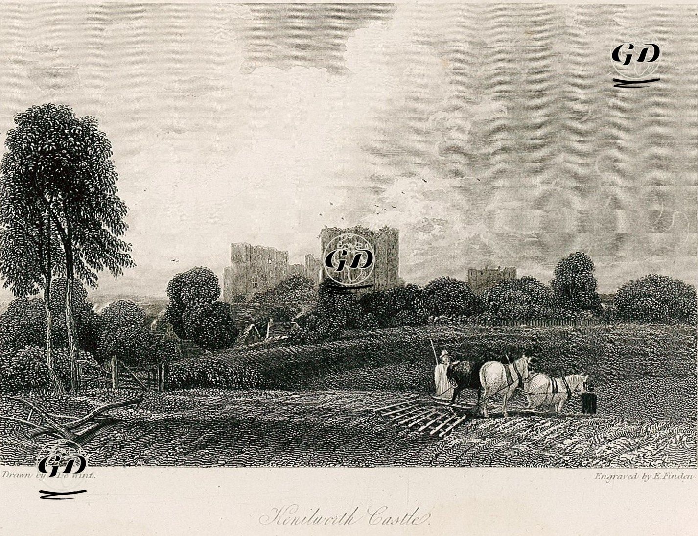 Kenilworth Castle - Peter Dewint (1784-1849) - 1832