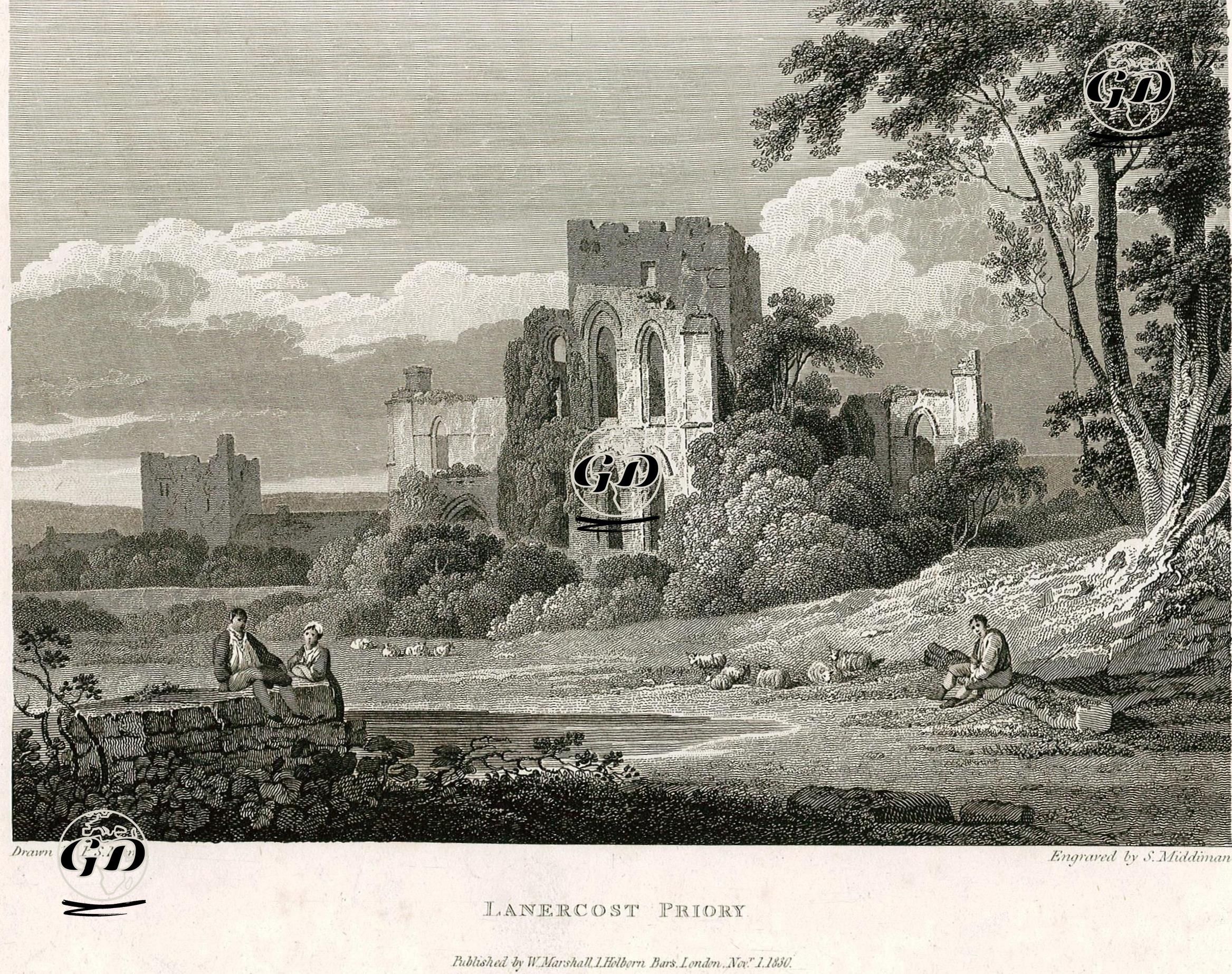 Lanercost Manastırı - Paul Sandby Munn (1773-1845) - 1830