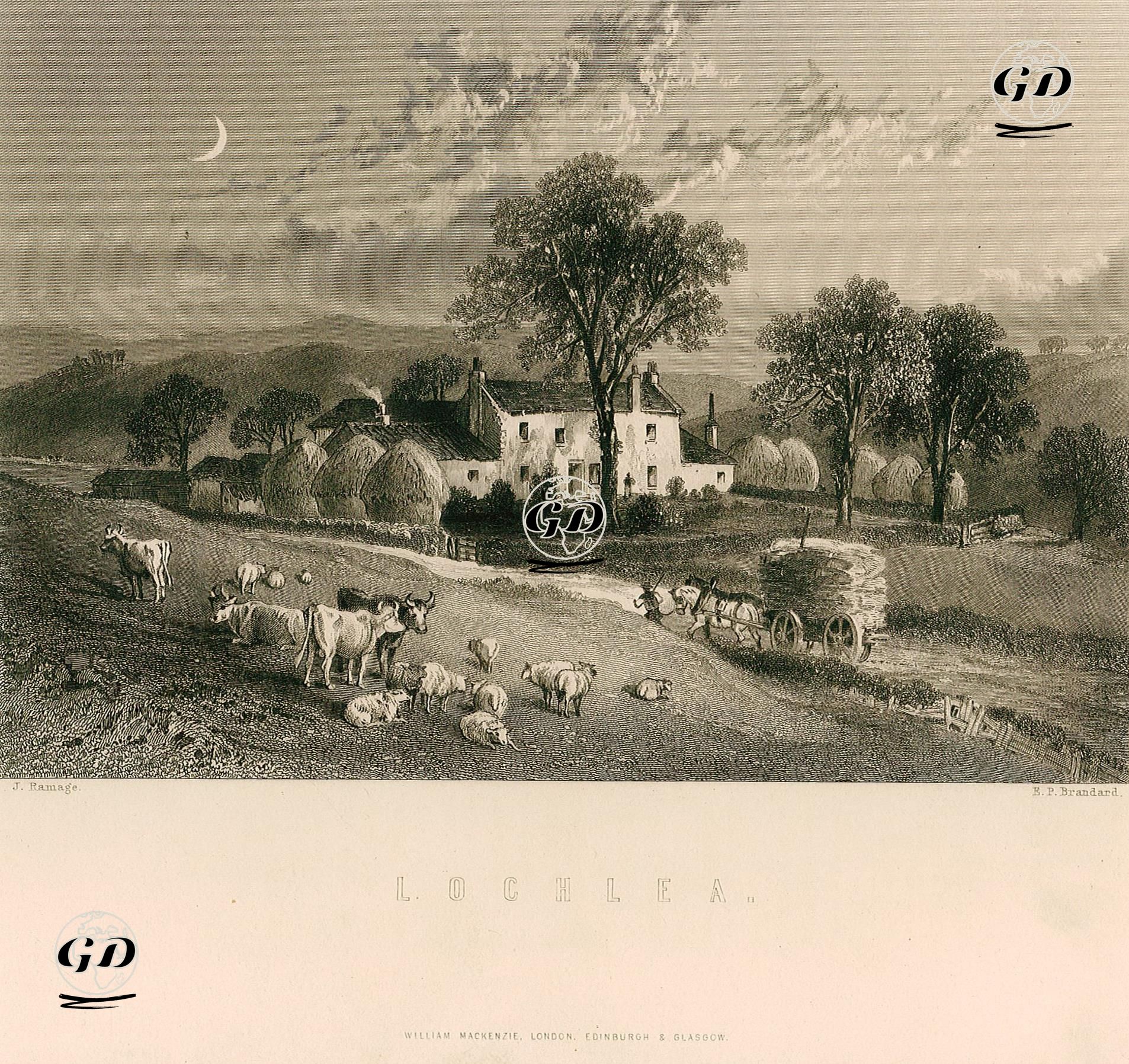 Lochlea Bölgesinin Bir Çiftliği - John Ramage (1748-1802) - 1870's