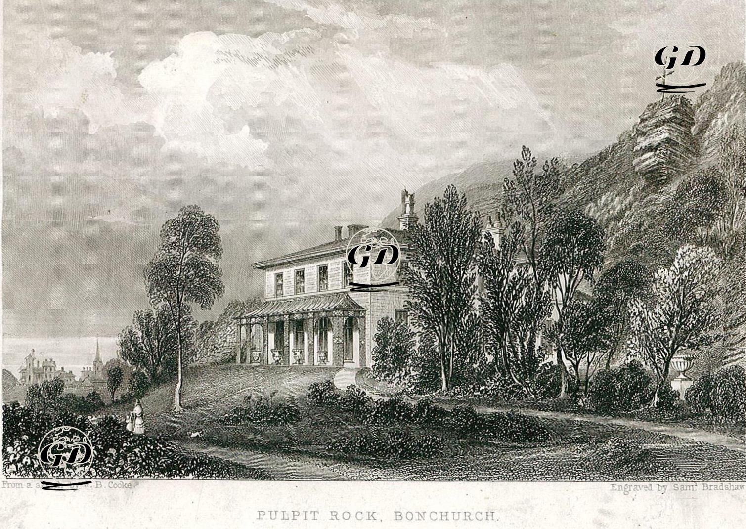 Pulpit Rock, Bonchurch - William Bernard Cooke - 1849