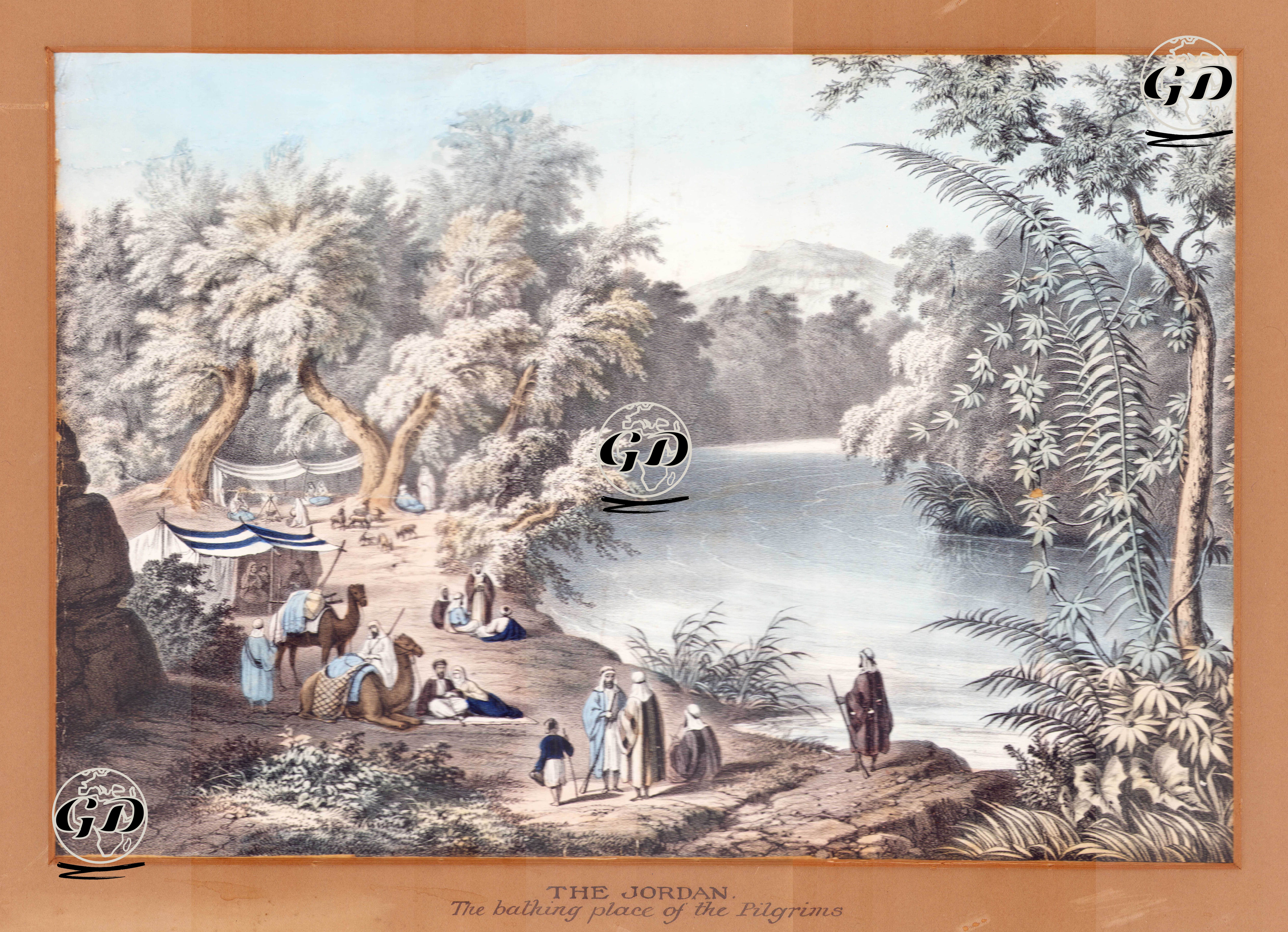 The Jordan, The Bathing Place Of The Pilgrims  -  - 1850