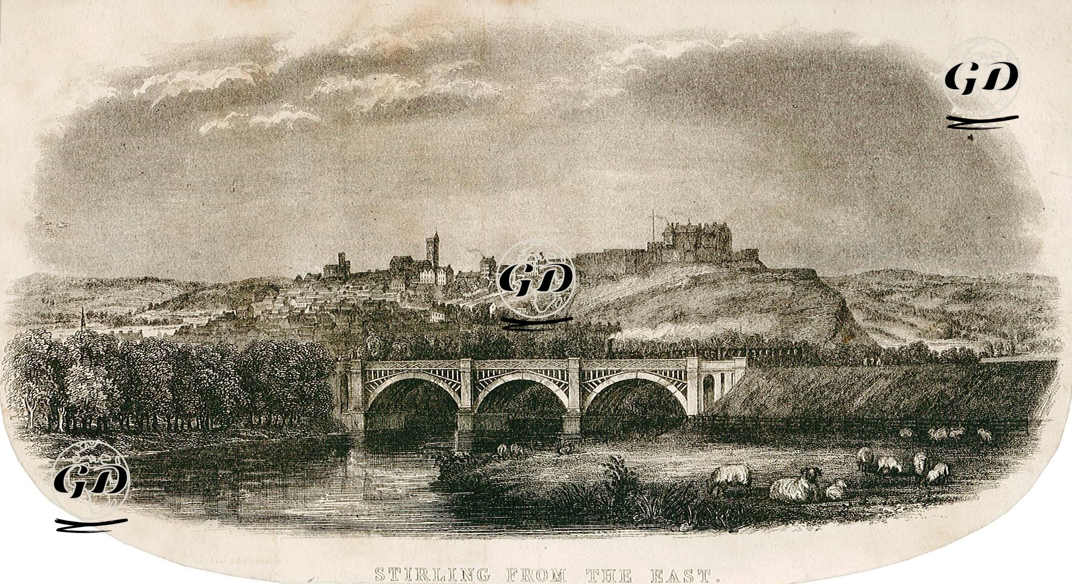 Doğudan Stirling Şehri Ve Kalesi -  - 1850's-1860's
