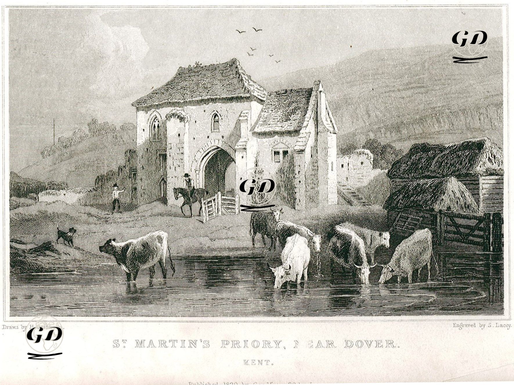 St.Martin Manastırı, Dover - Henry Gastineau (1791-1876) - 1829